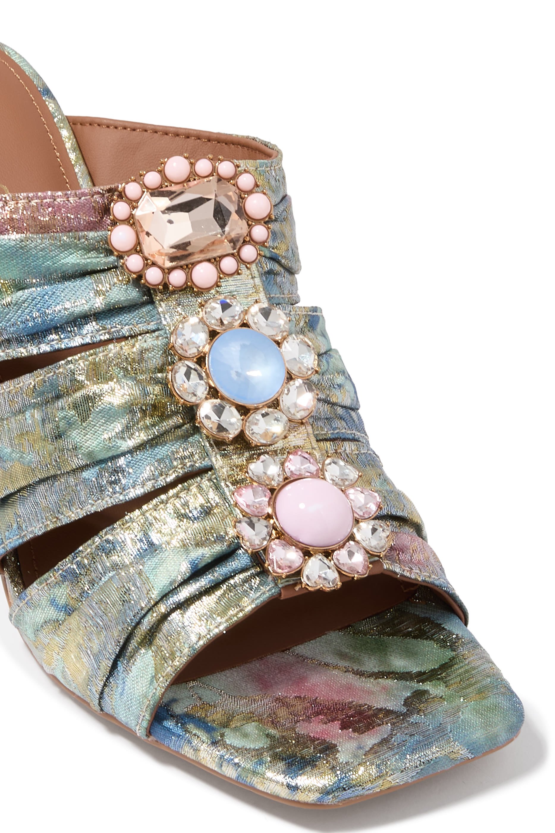 حذاء كنسينغتون مفتوح من الخلف بربطات فيونكة خامة ناعمة