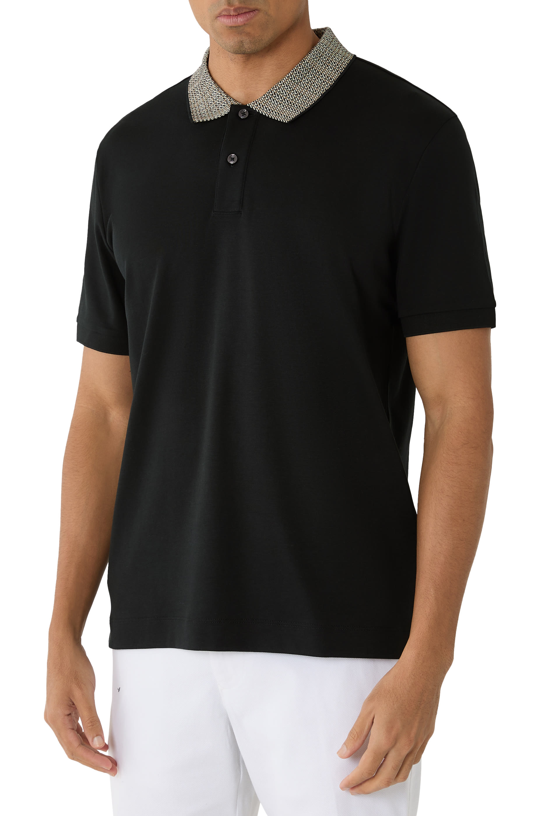 H-Parlay Patterned Collar Polo Shirt