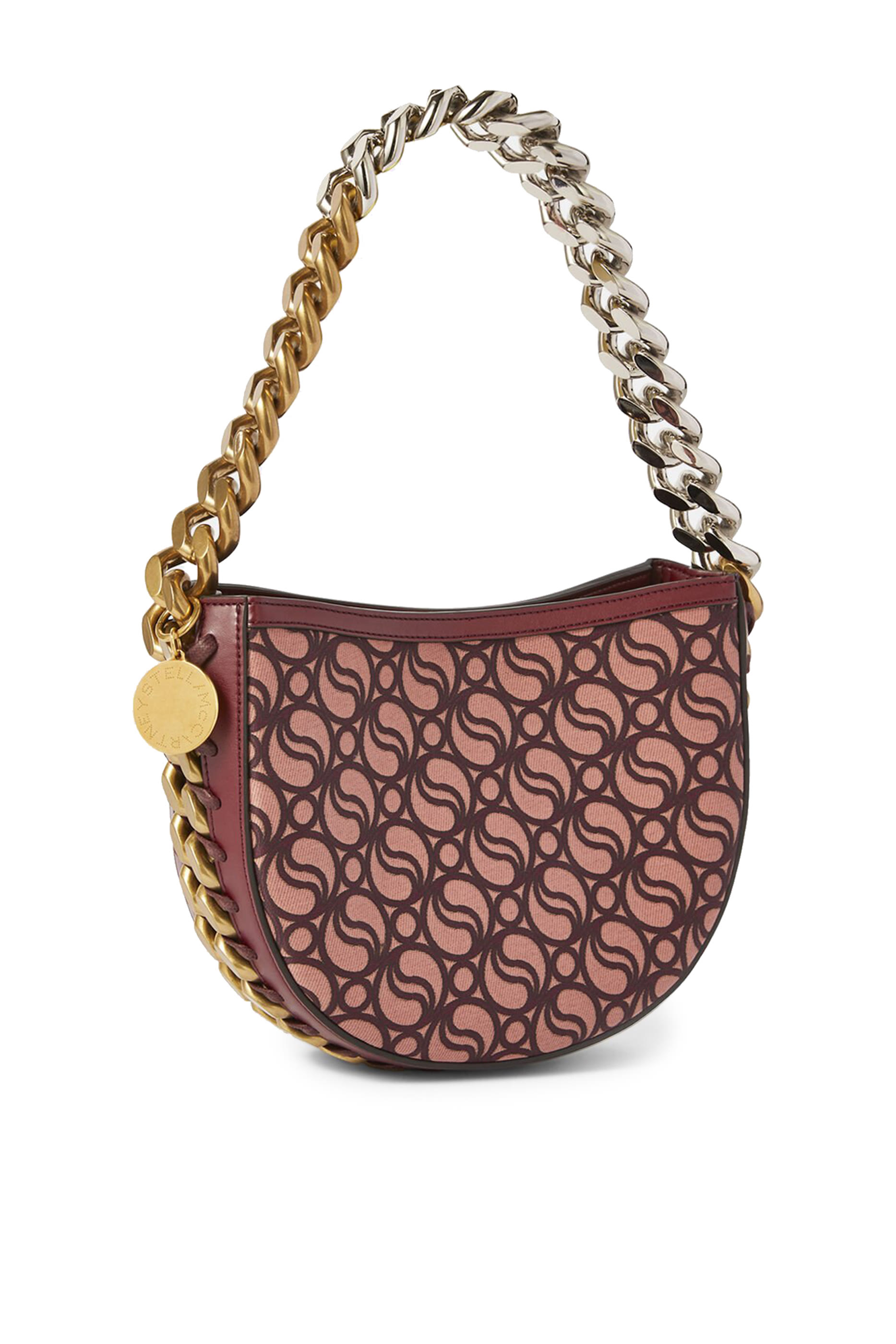 حقيبة كتف فرايم صغيرة بشعار S مموج