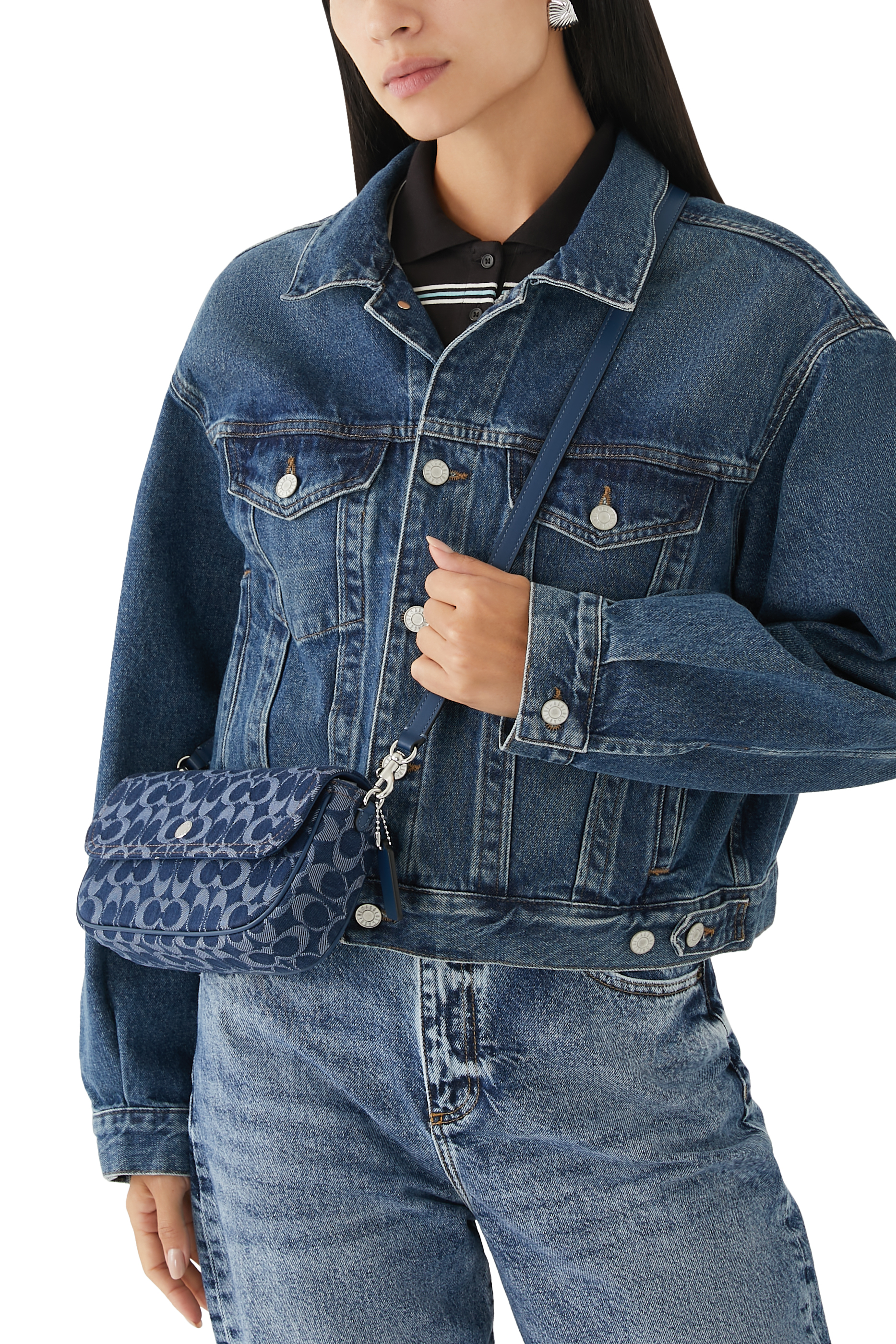 حقيبة بروك بسلسلة وغطاء قلاب