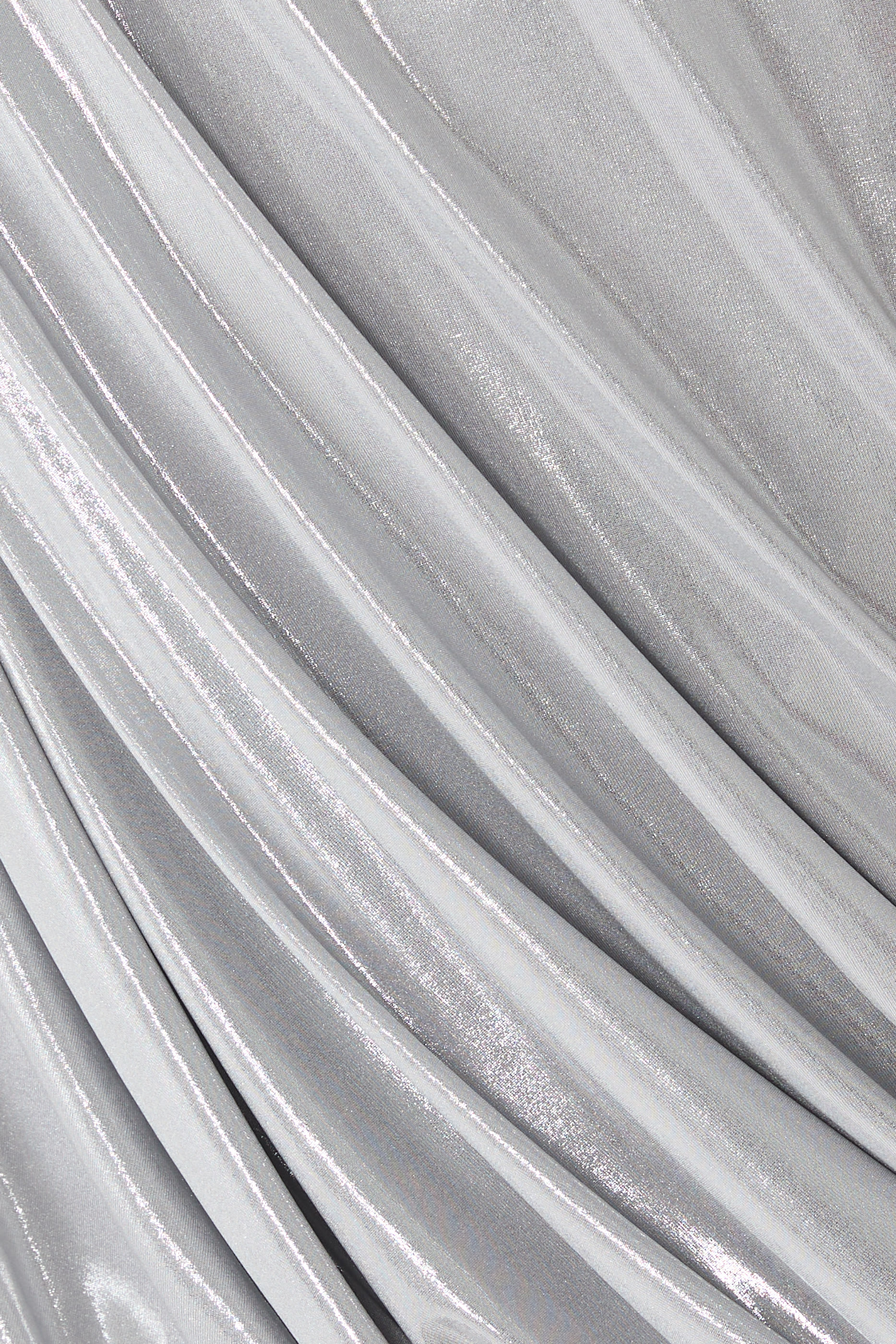 فستان قصير بلا أكمام بطيات ملفوفة