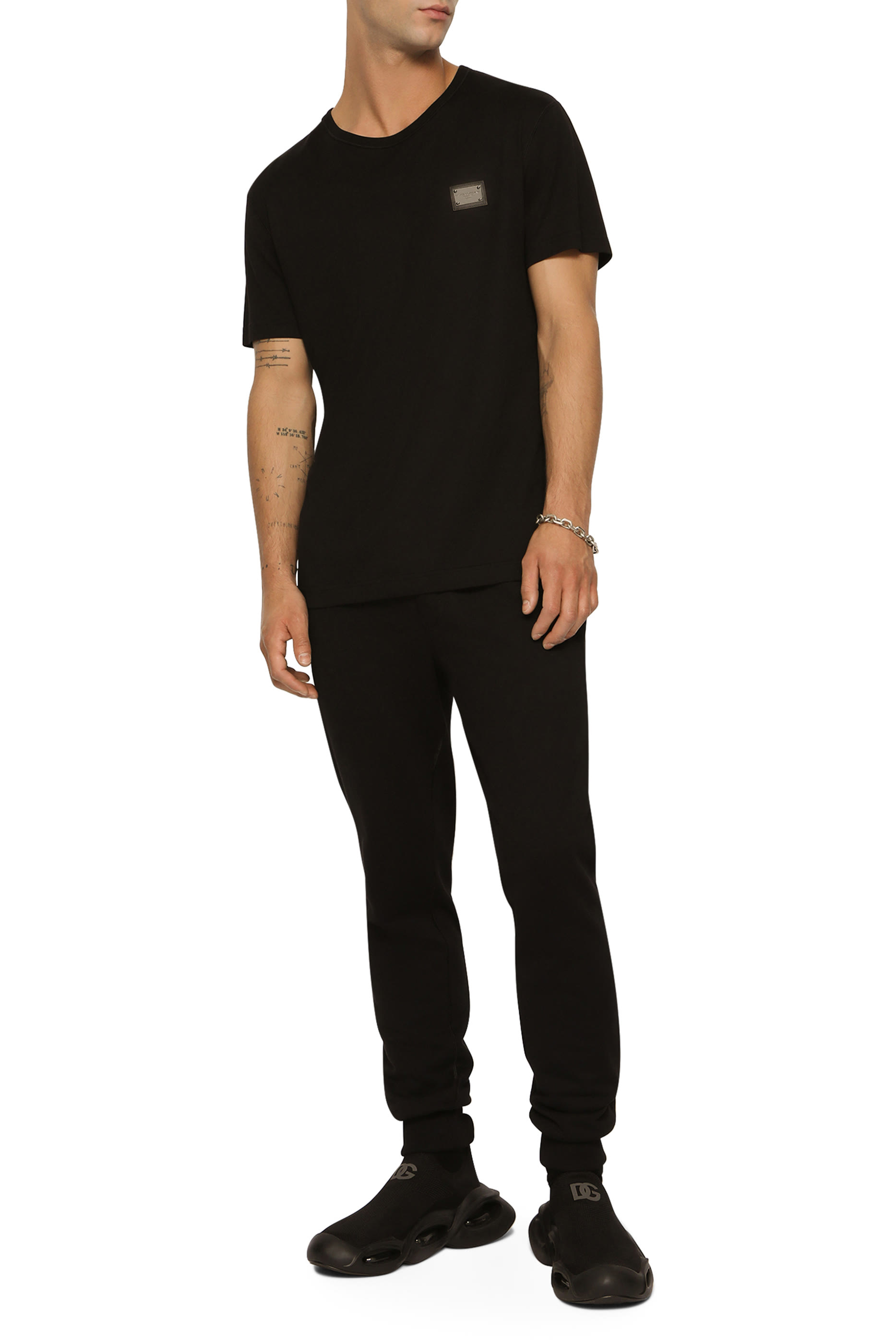 تيشيرت بشعار الماركة قطن