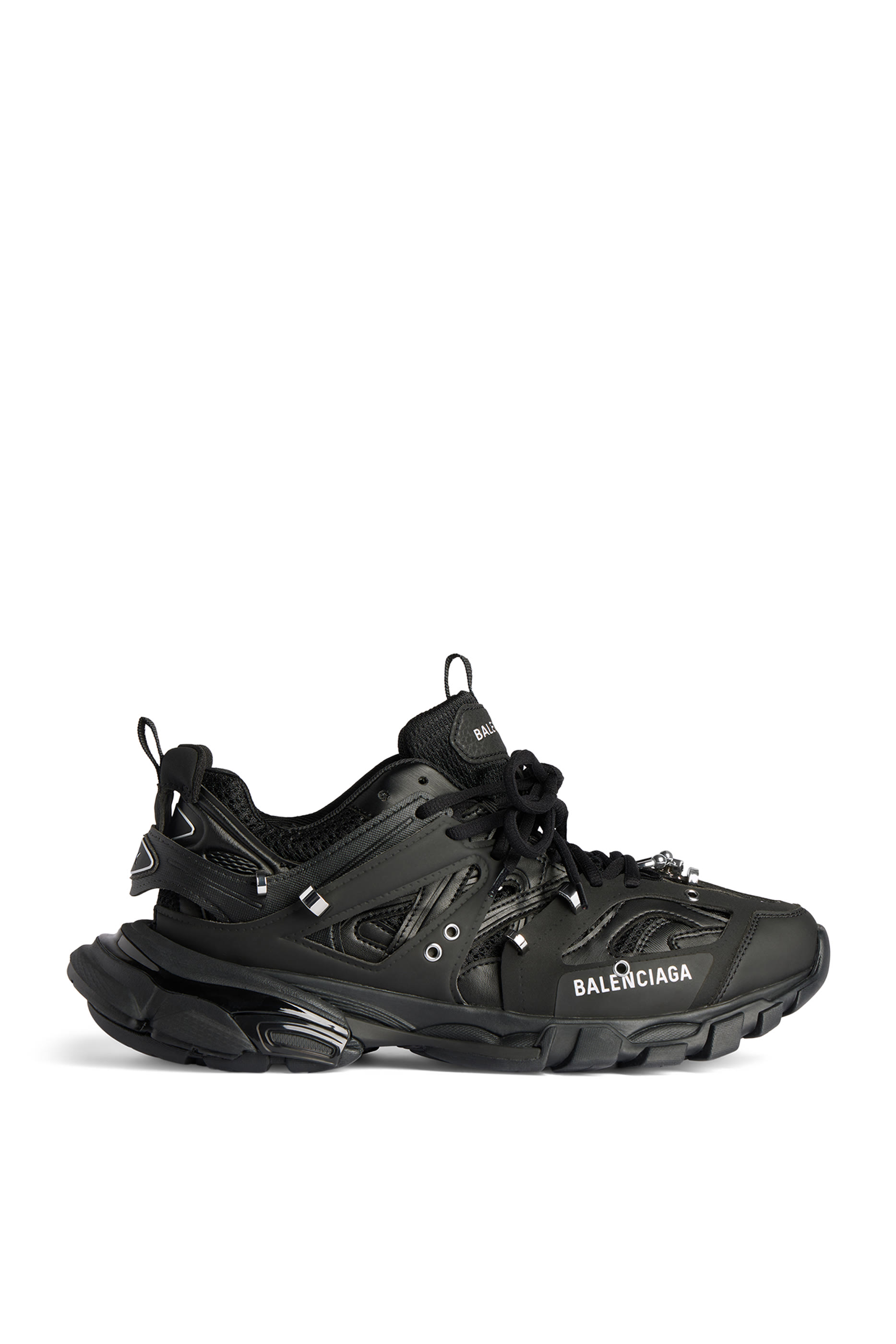 سنيكرز جري تراك مزين بحلي دائرية