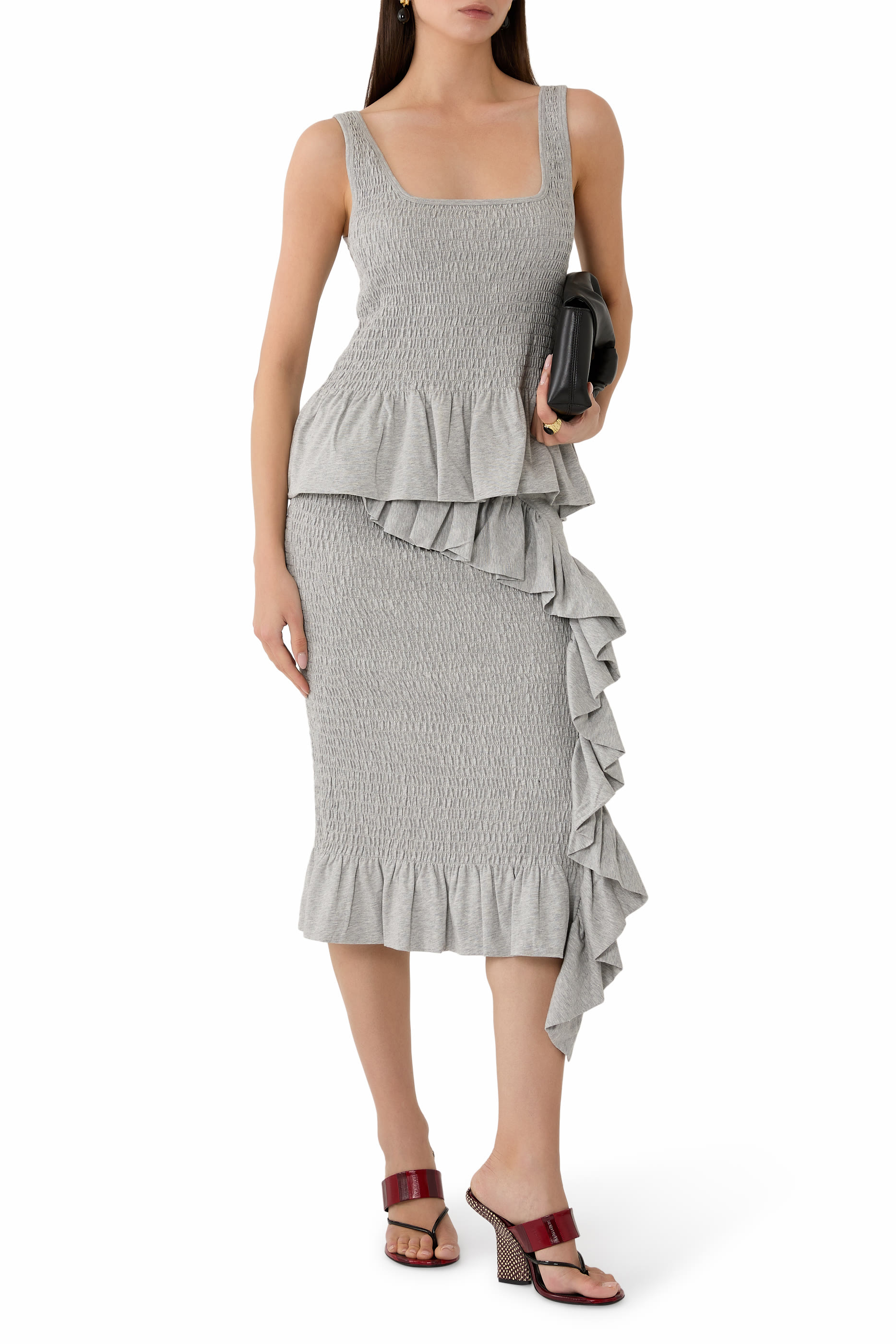 حذاء بكعب ويدج 100 جلد