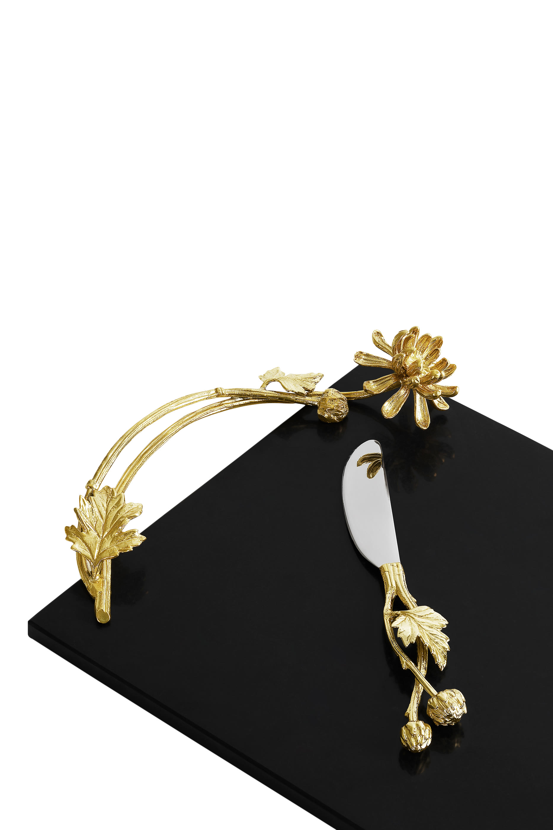 Dahlia Cheese Board with Knife