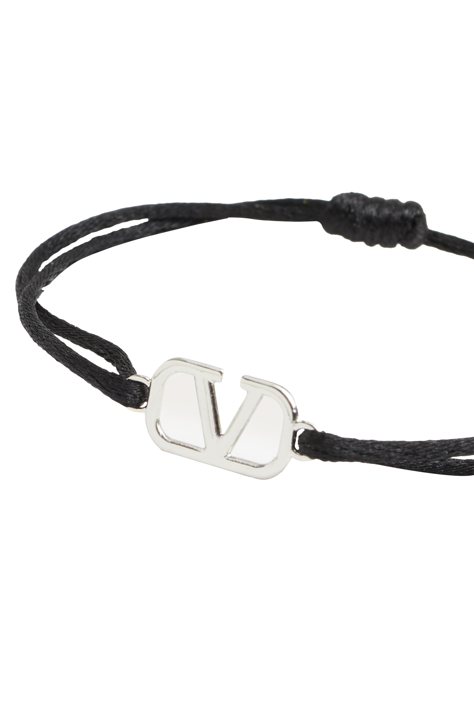 Valentino Garavani VLogo Leather Bracelet