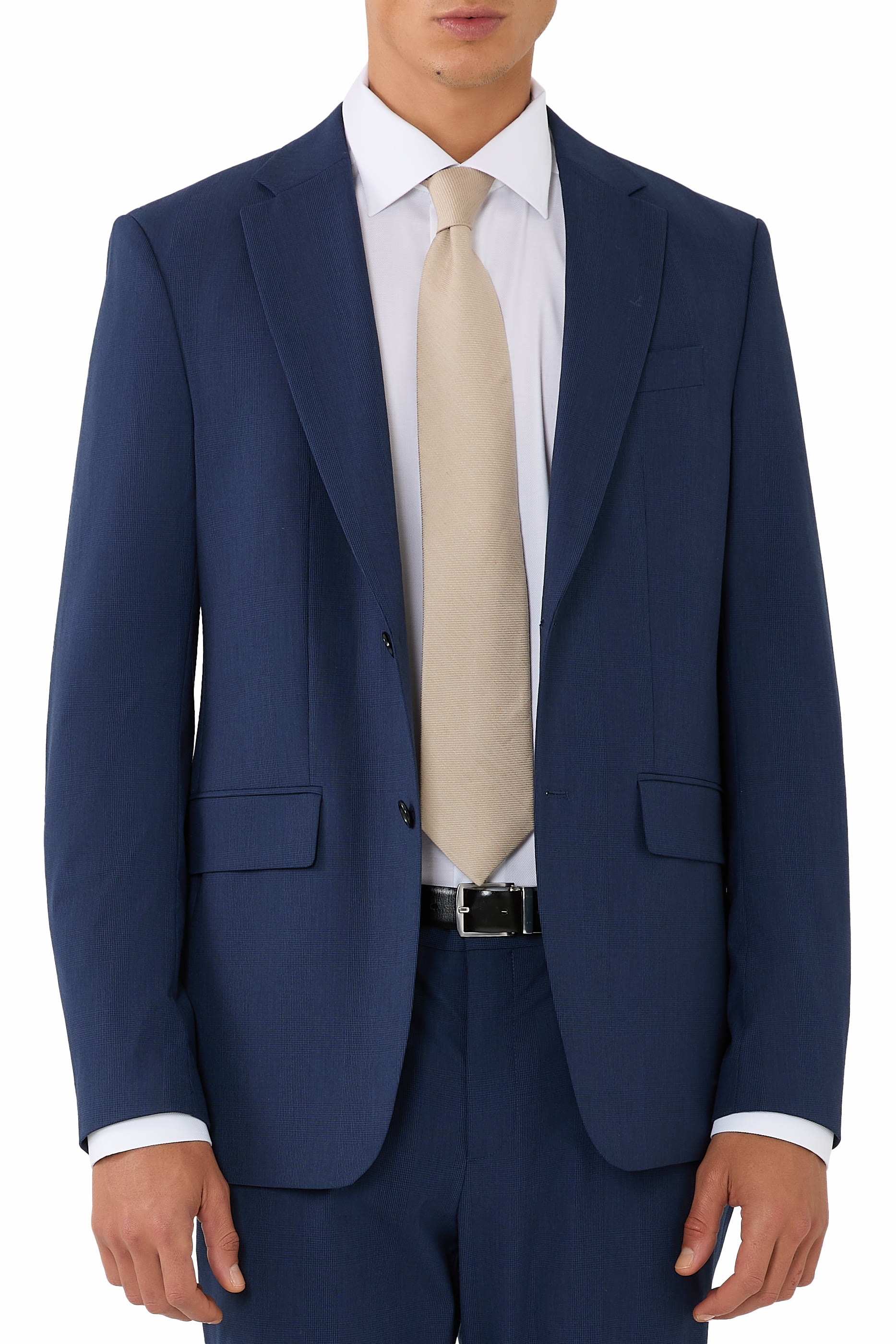 ربطة عنق قطن حرير كتان بلون سادة