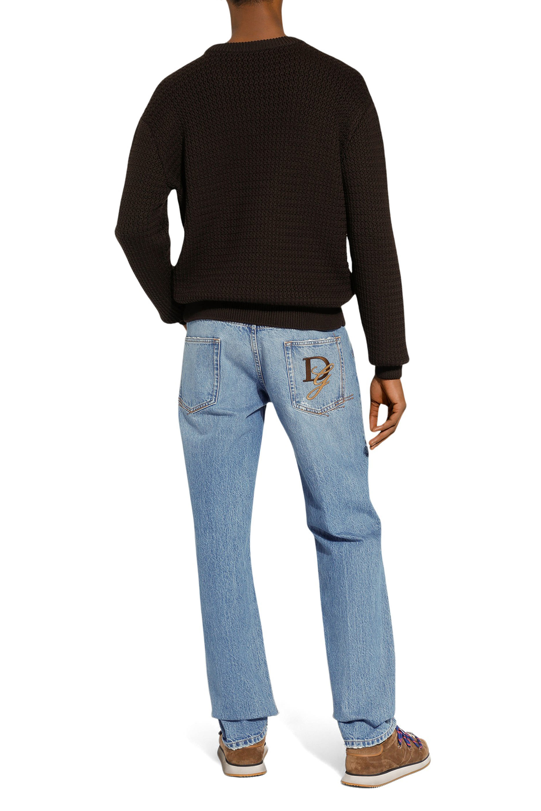 كنزة صوف منسوجة يدويا