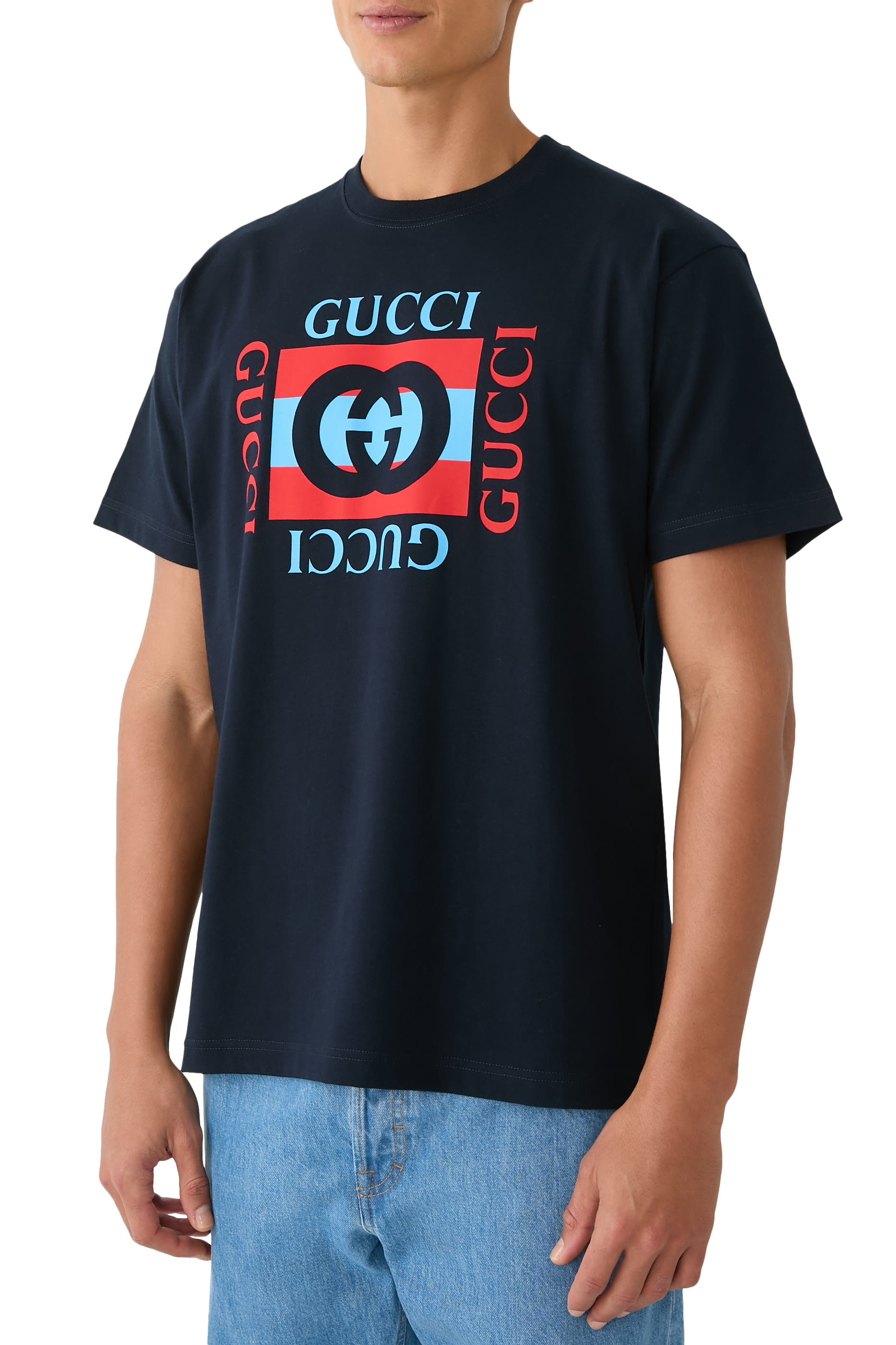 تيشيرت بطبعات قطن جيرسيه