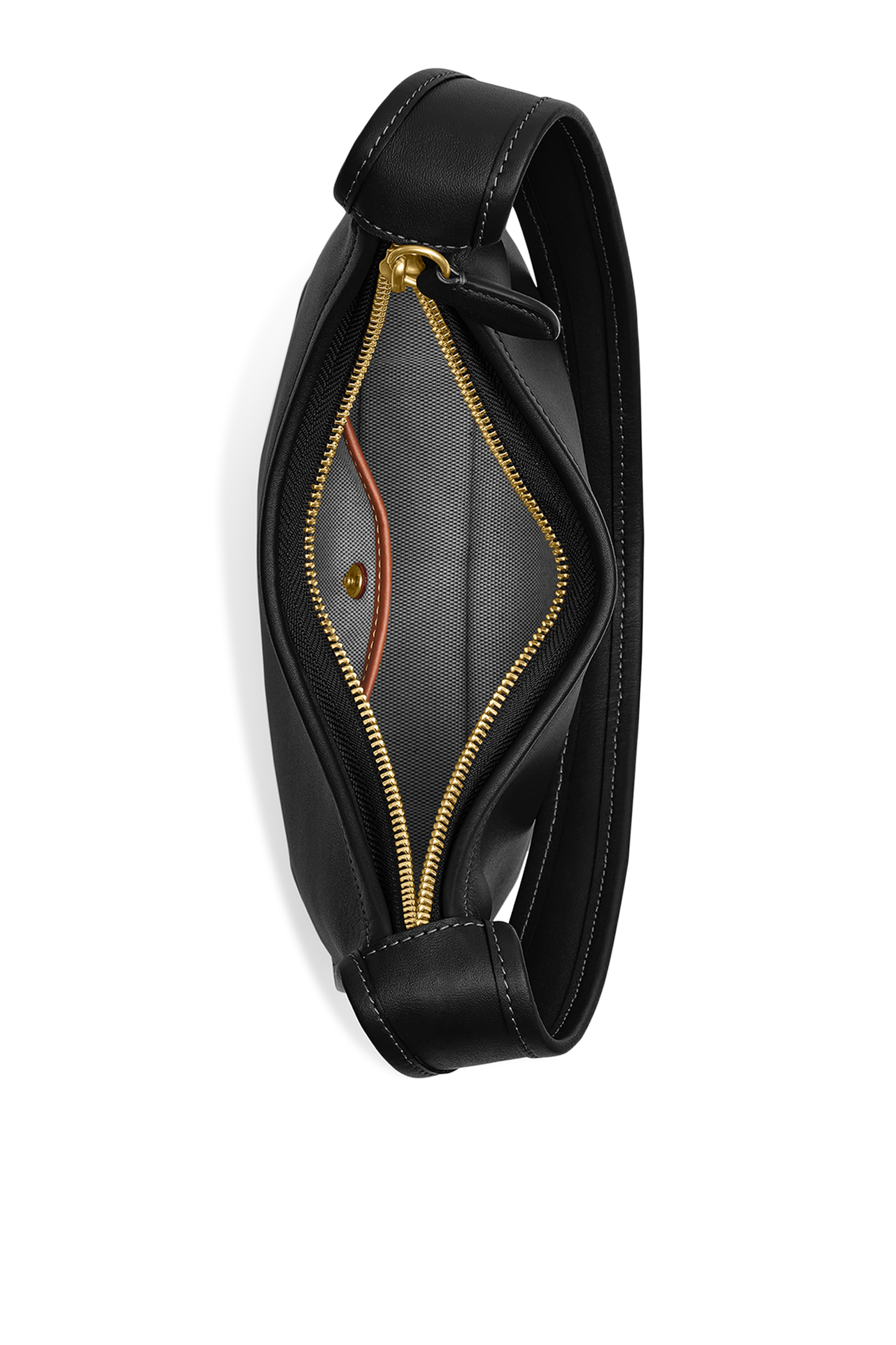 حقيبة بتصميم مقوس بسحاب