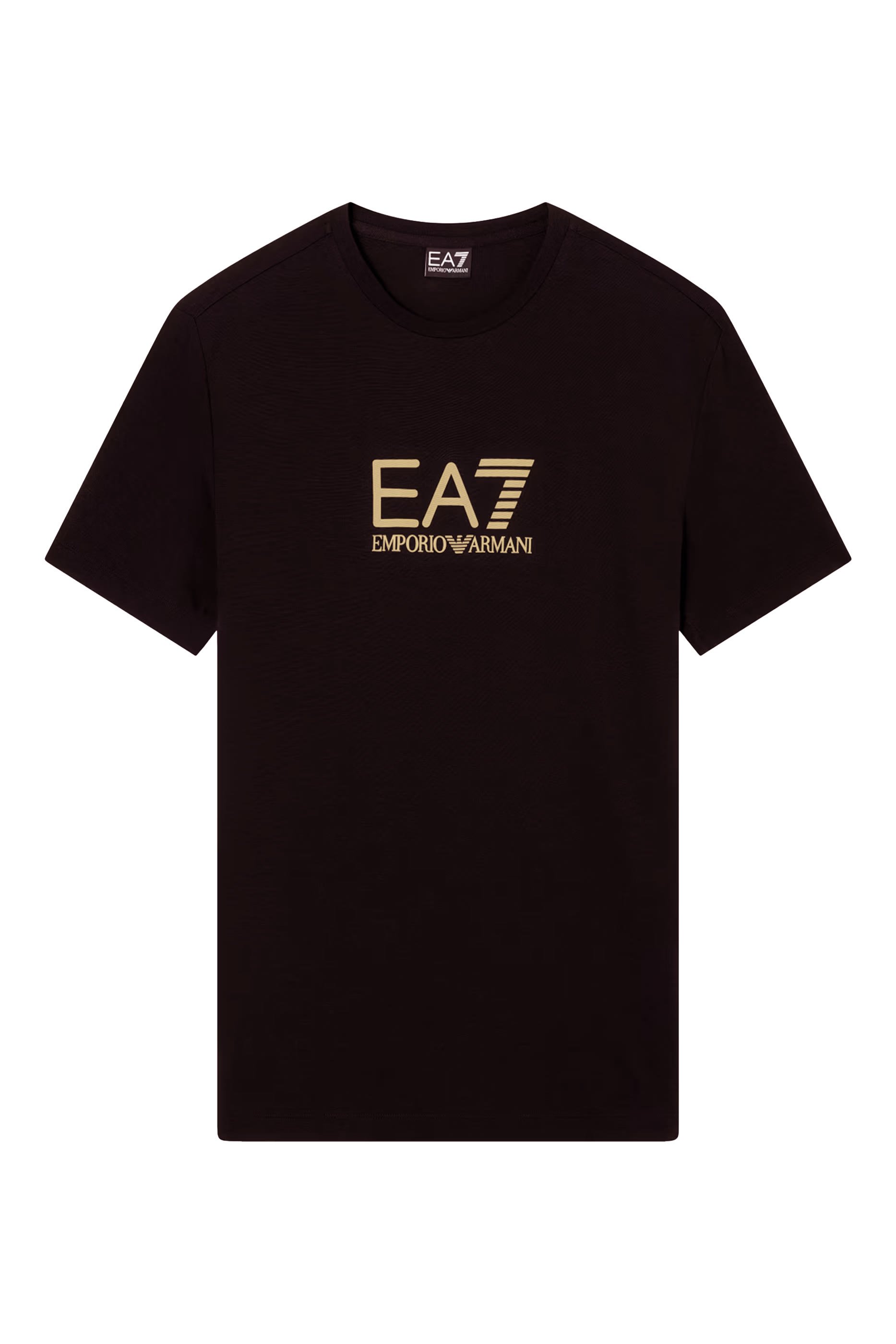 تيشيرت غولد ليبل بياقة ضيقة مزيج فيسكوز