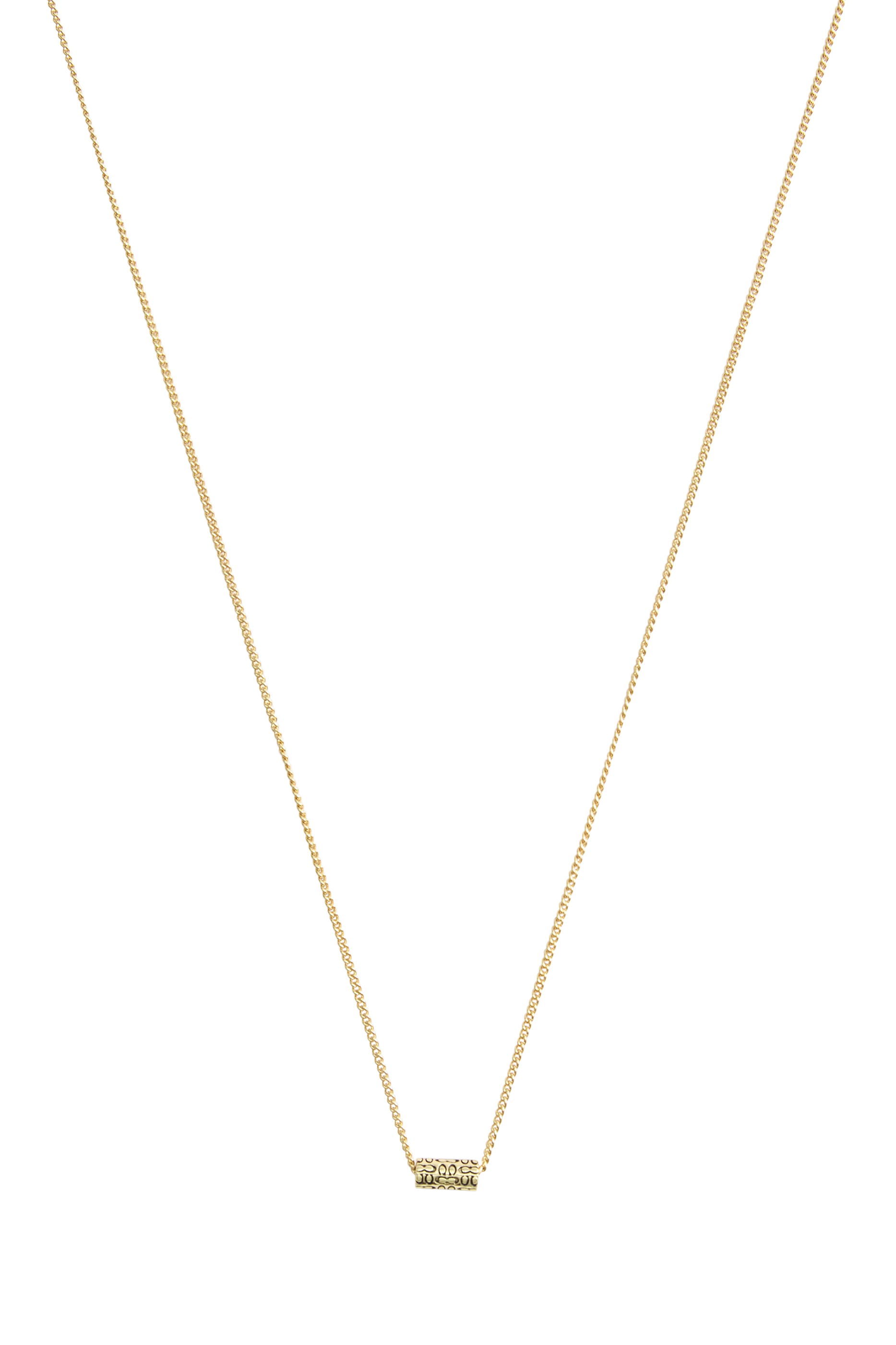 قلادة بحلية قصيرة بتصميم أنبوب مبطن