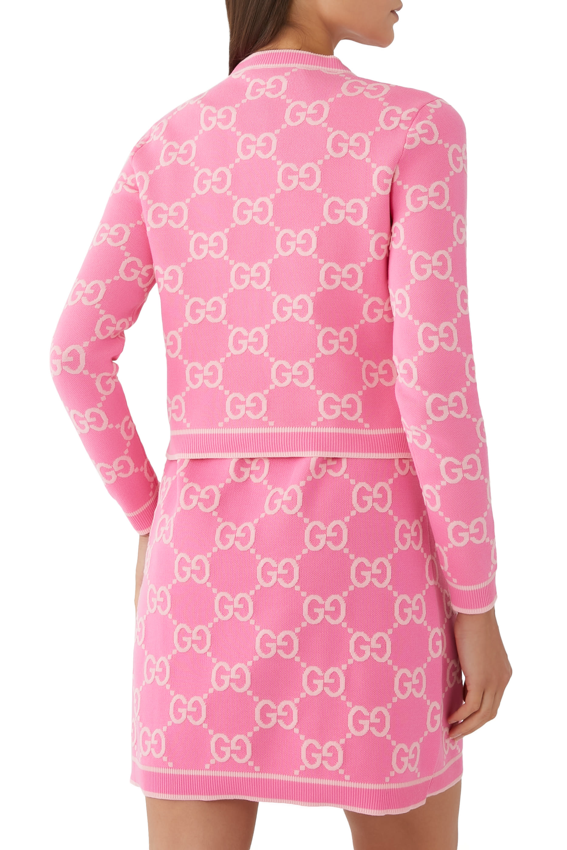 كارديجان بنقشة حرفي شعار الماركة قطن جاكار