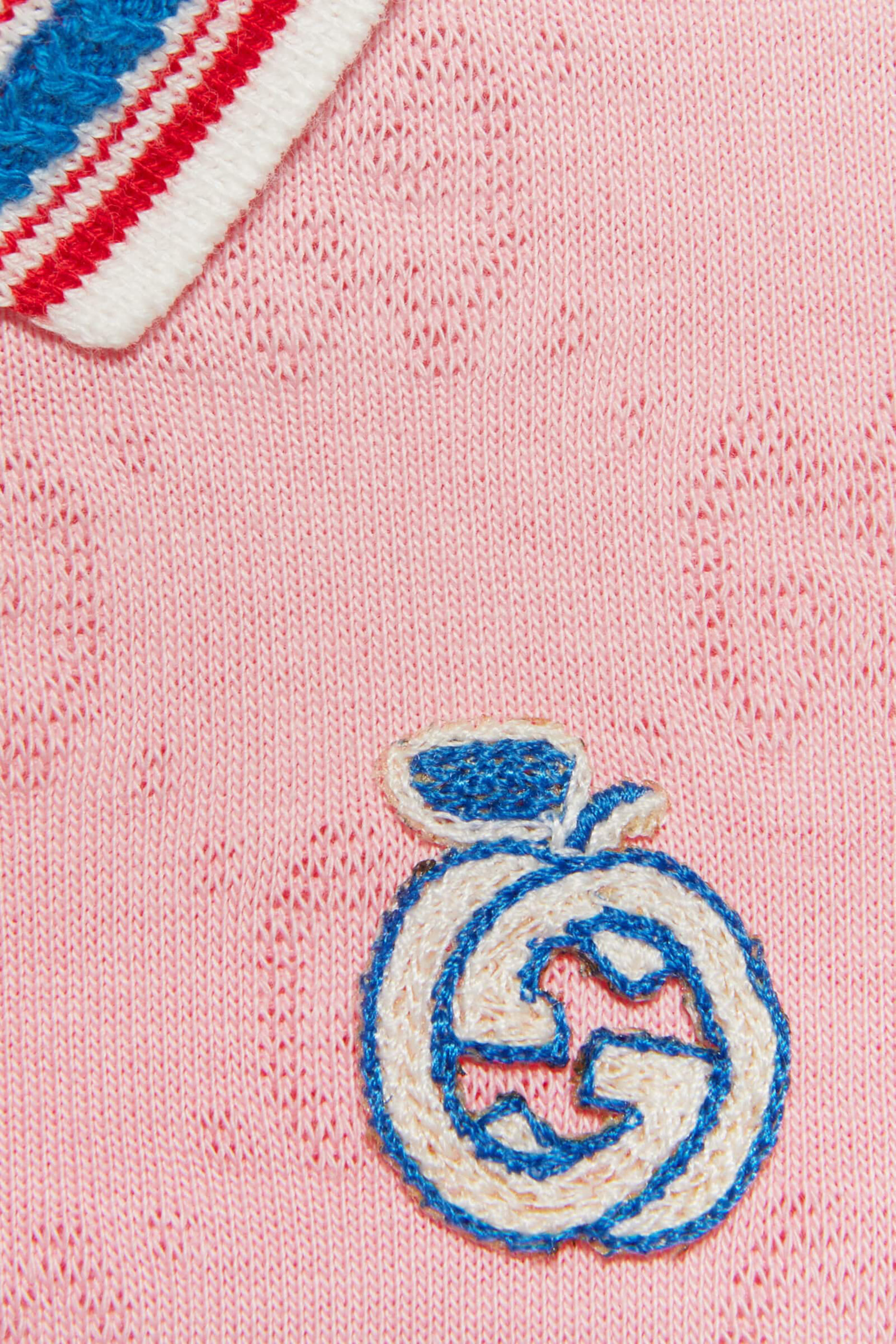 فستان بولو بطبعات شعار الماركة