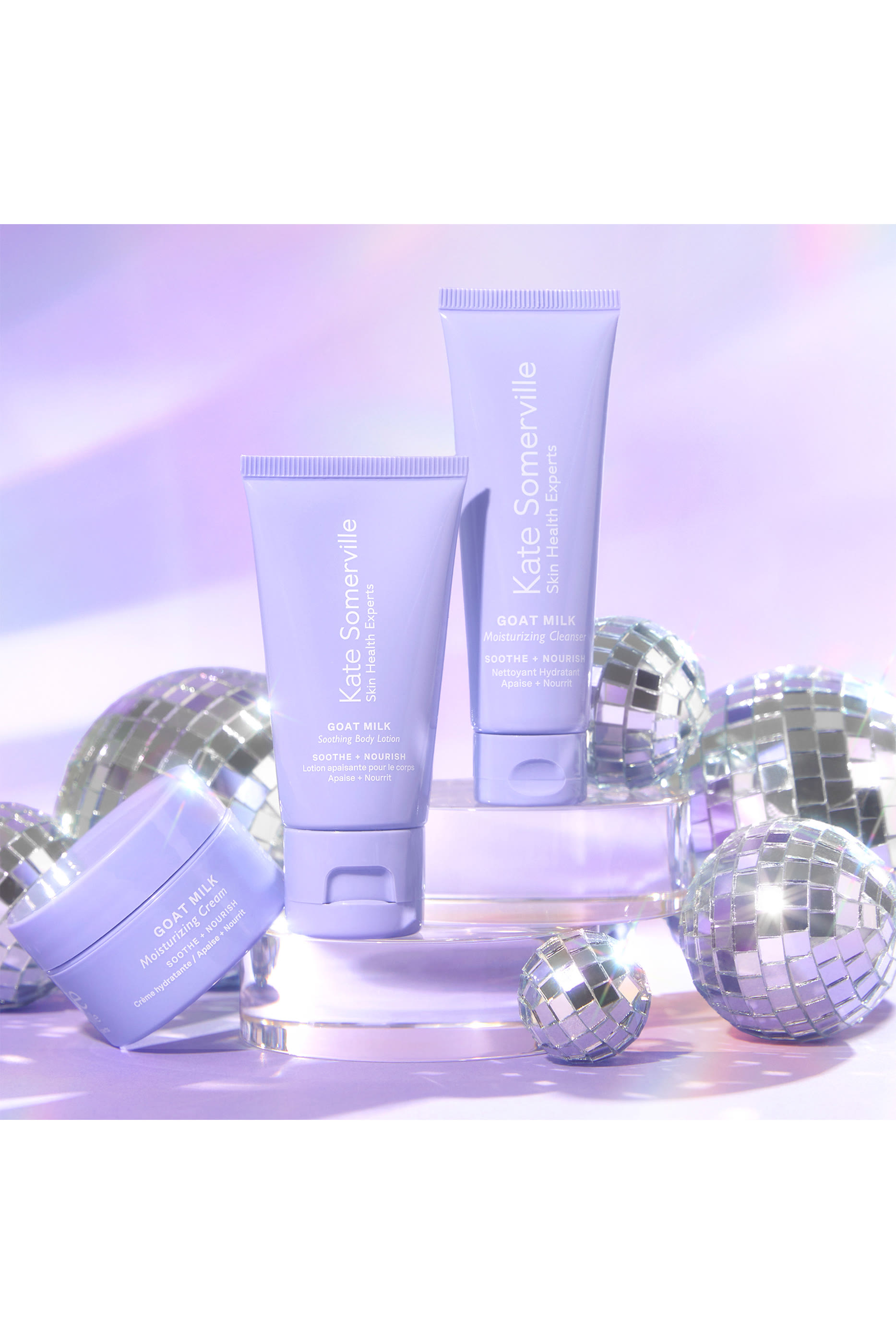 مجموعة هدايا بحليب الماعز للبشرة المتعبة بإصدار للكريسماس