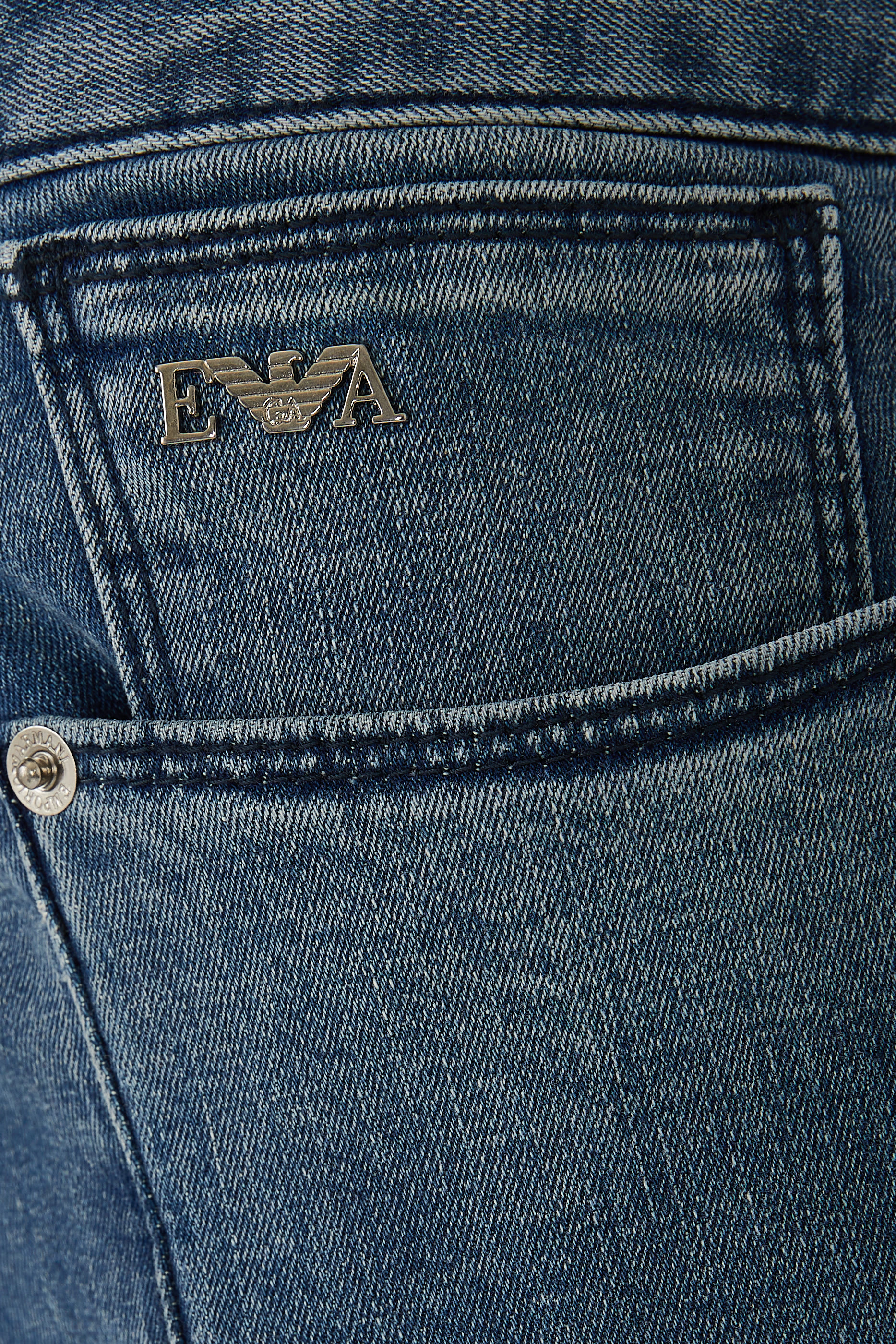 بنطال جينز بقصة ضيقة قطن دنيم