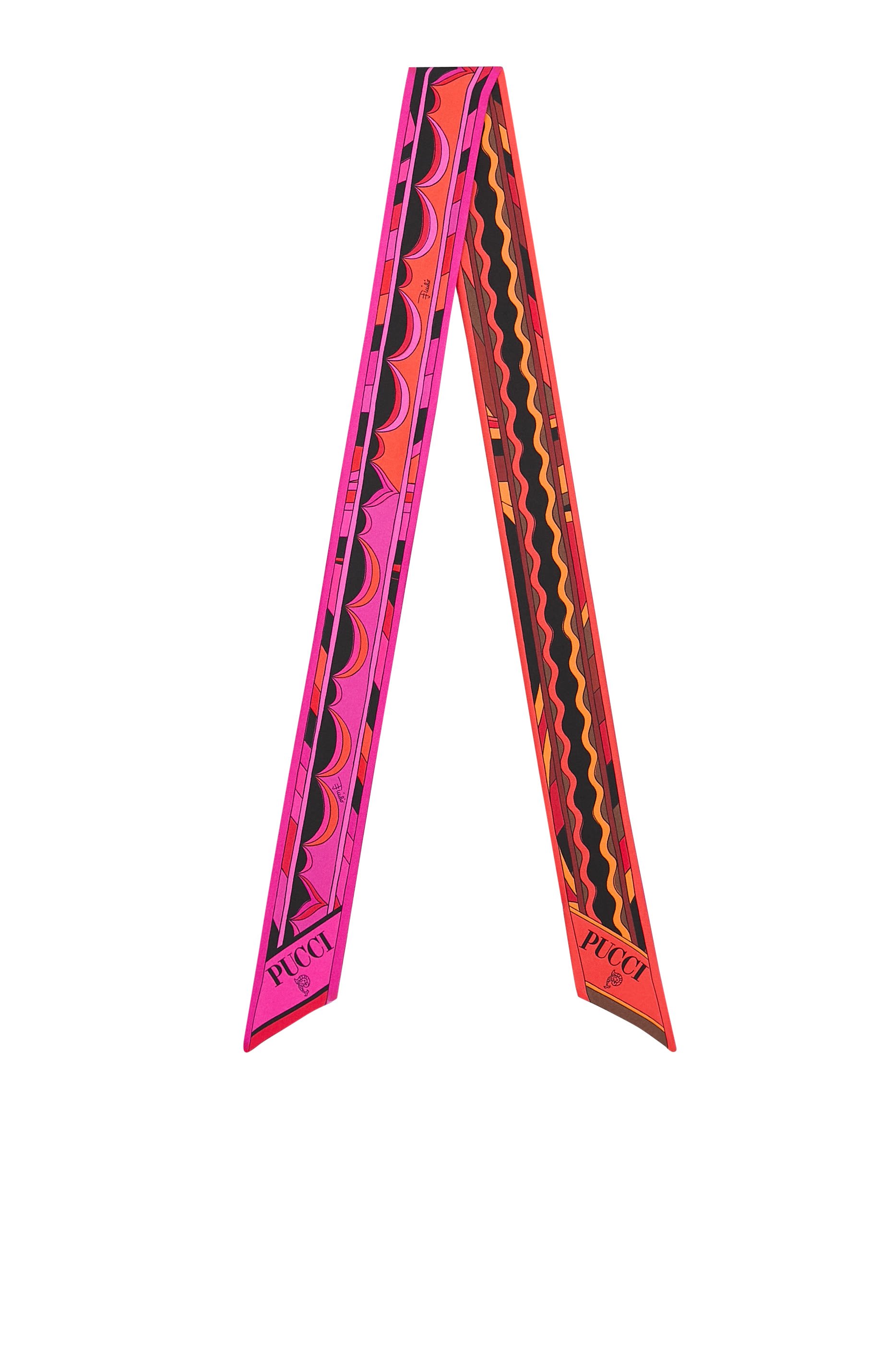 وشاح بنقشة متنوعة حرير تويل