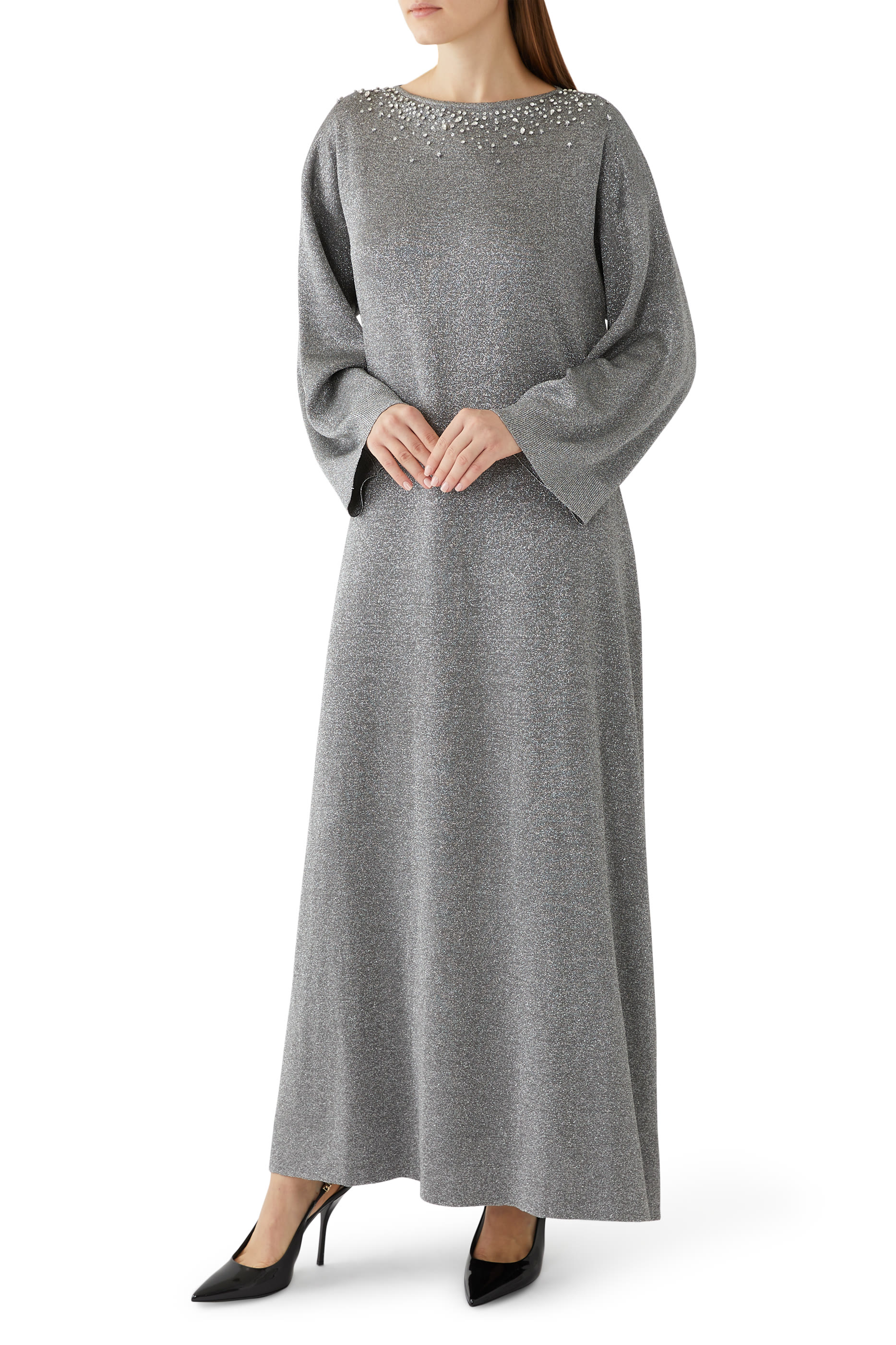 فستان كيمونو بأكمام طويلة