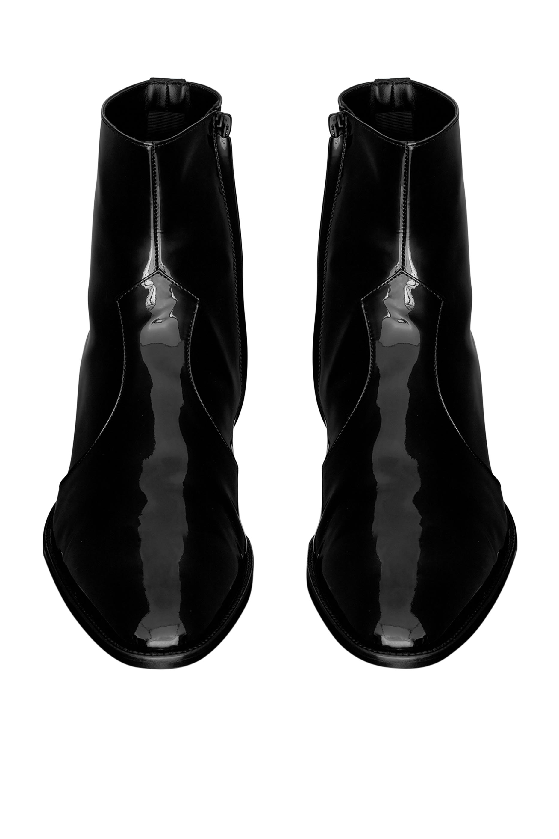 بوت وايت جلد بكعب مقاس 40 مم