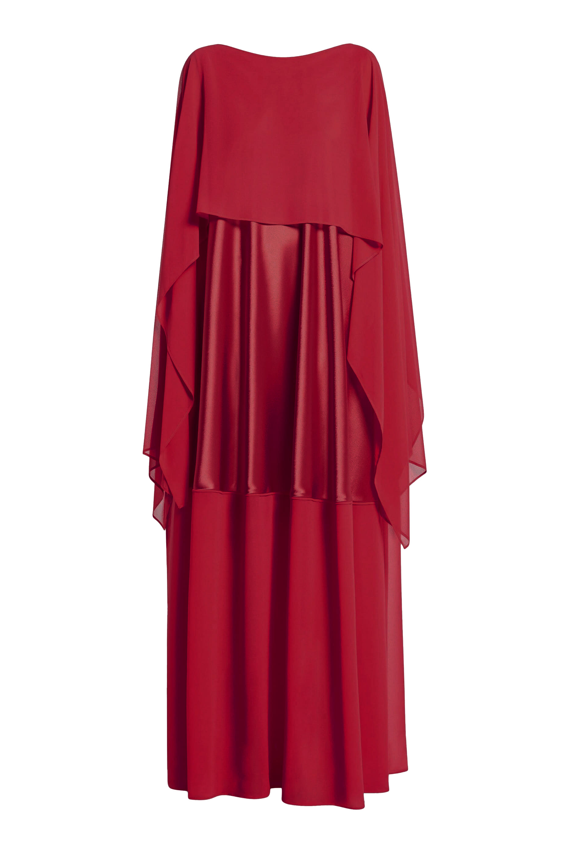 فستان بأكمام كاب