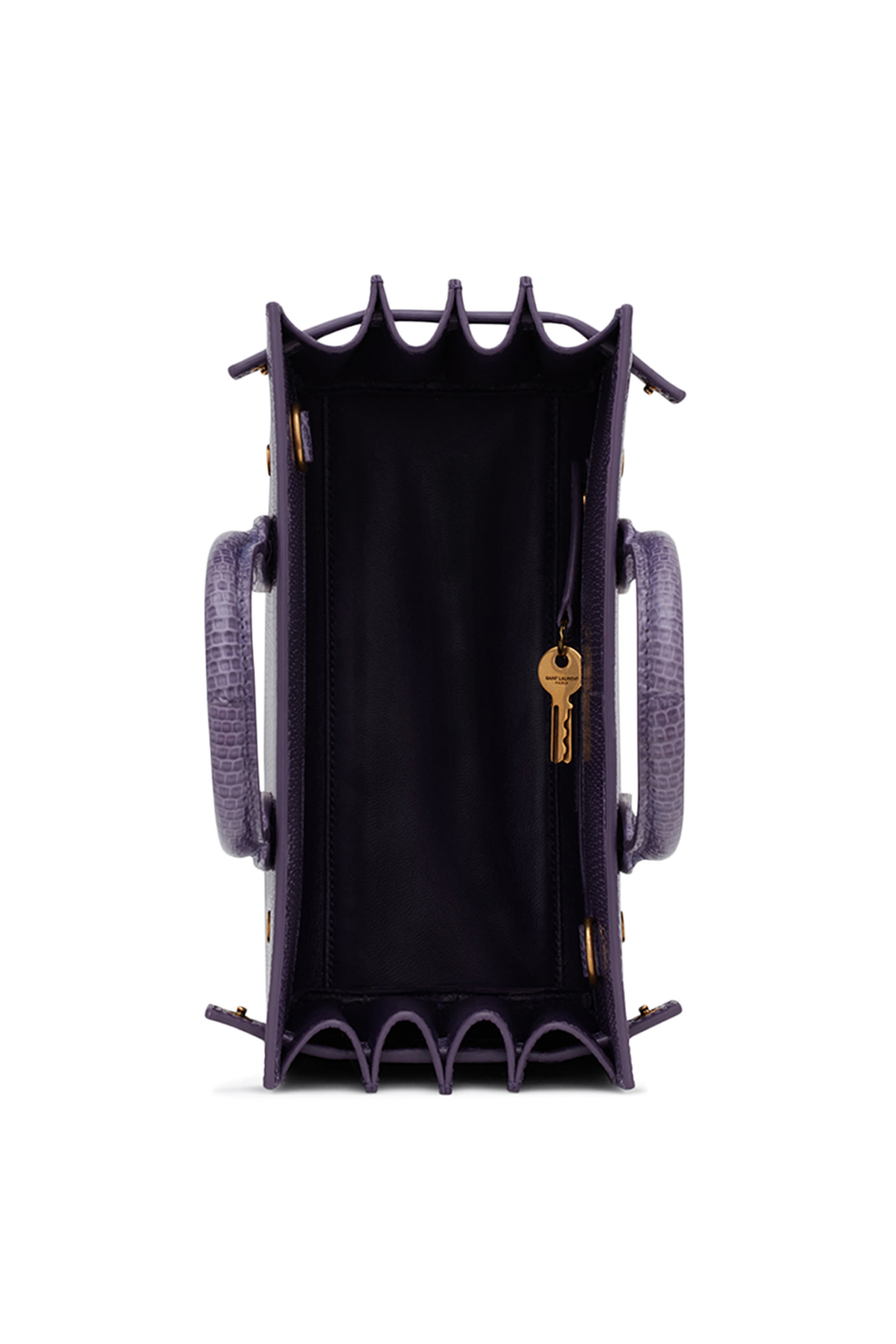 حقيبة نانو ساك دو جور جلد بنقشة جلد التمساح