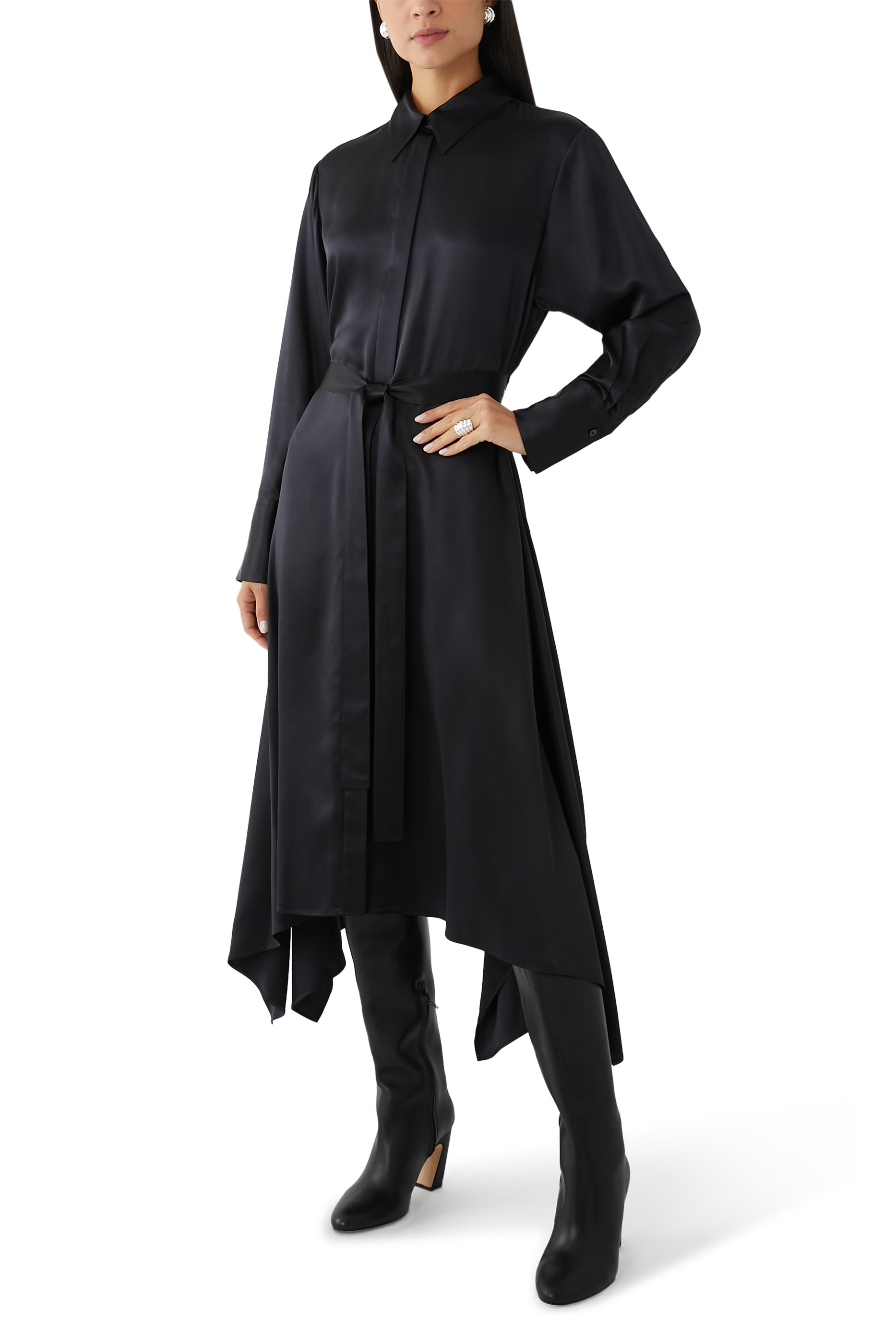 فستان سيبريان ساتان حرير