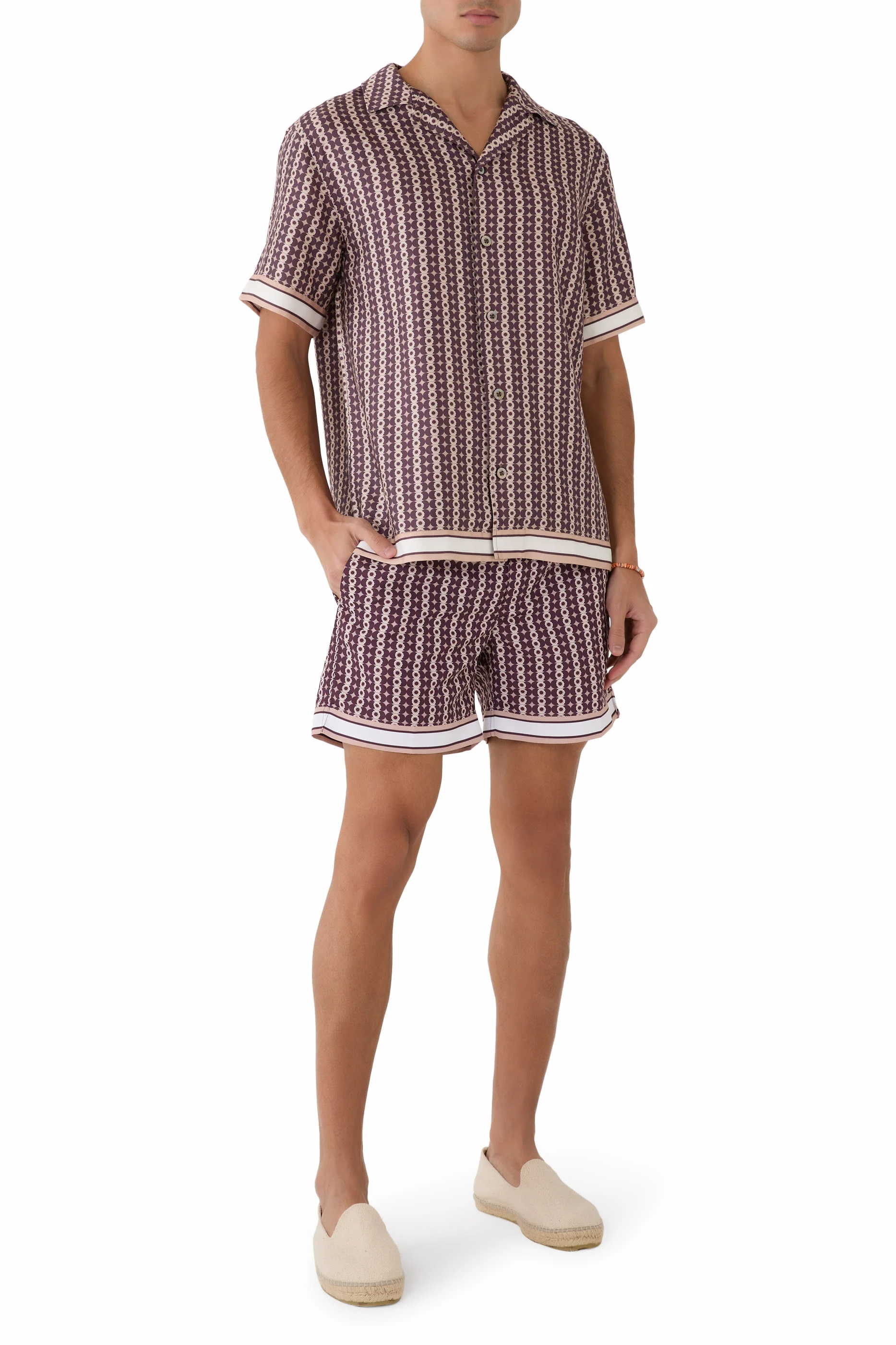 شورت سباحة بريسوا بنقشة