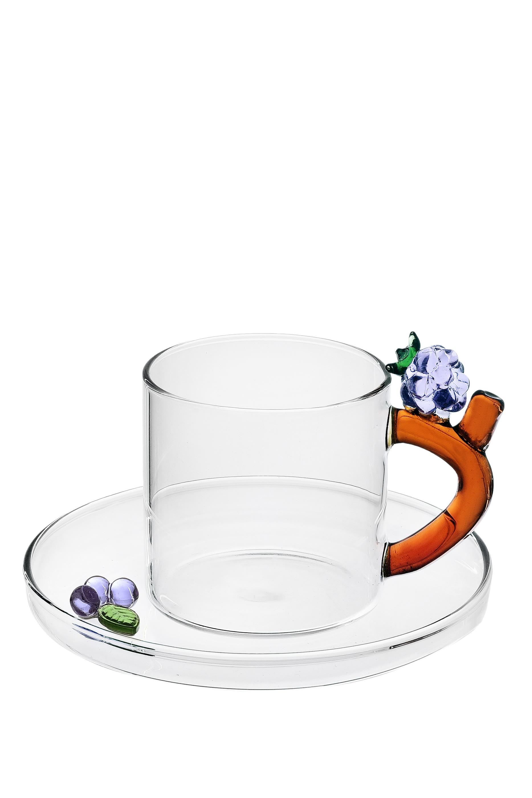 طبق وفنجان قهوة فروتس اند فلاورز بتوت العليق