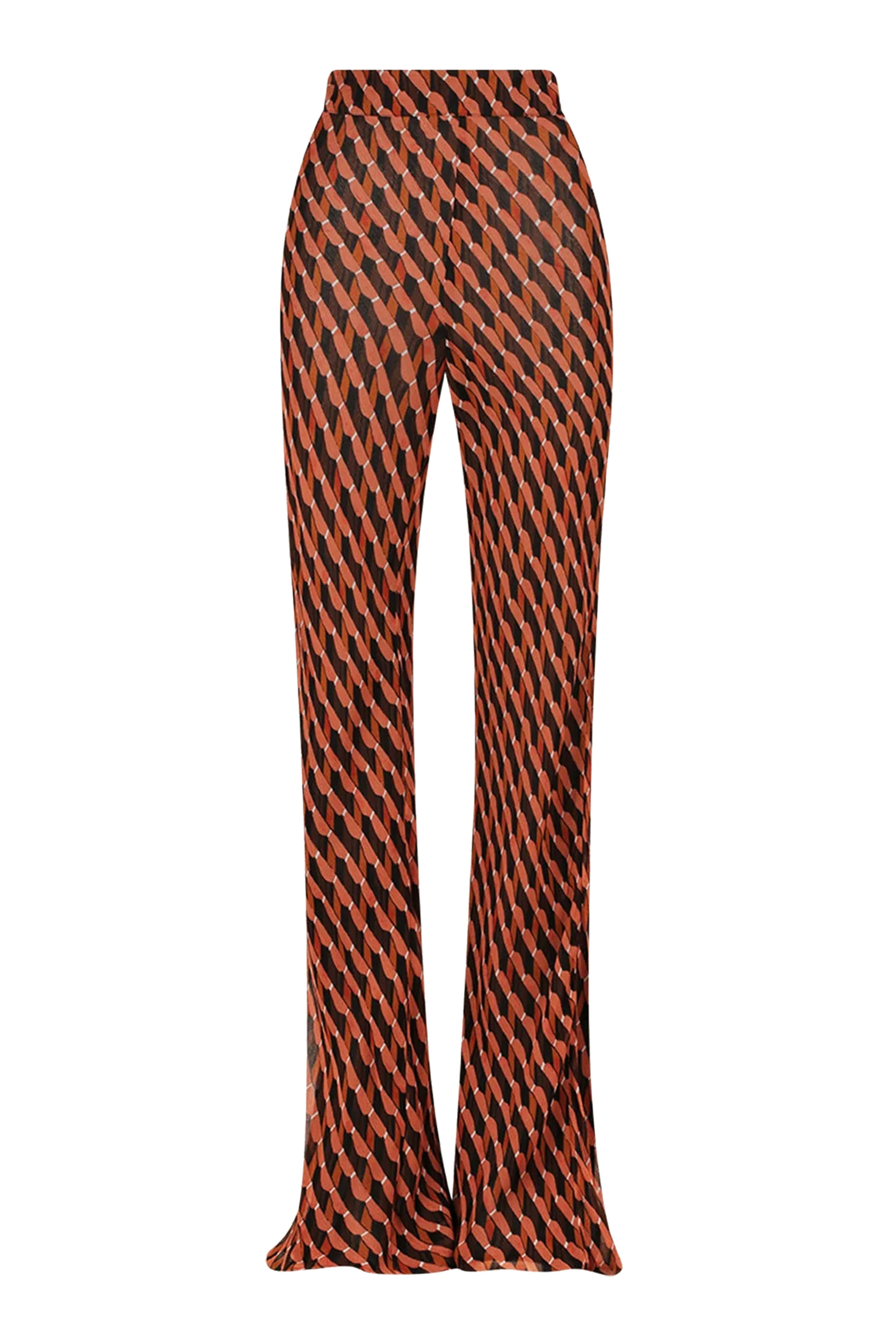 بنطال مارتينا بقصة مائلة وحافة واسعة