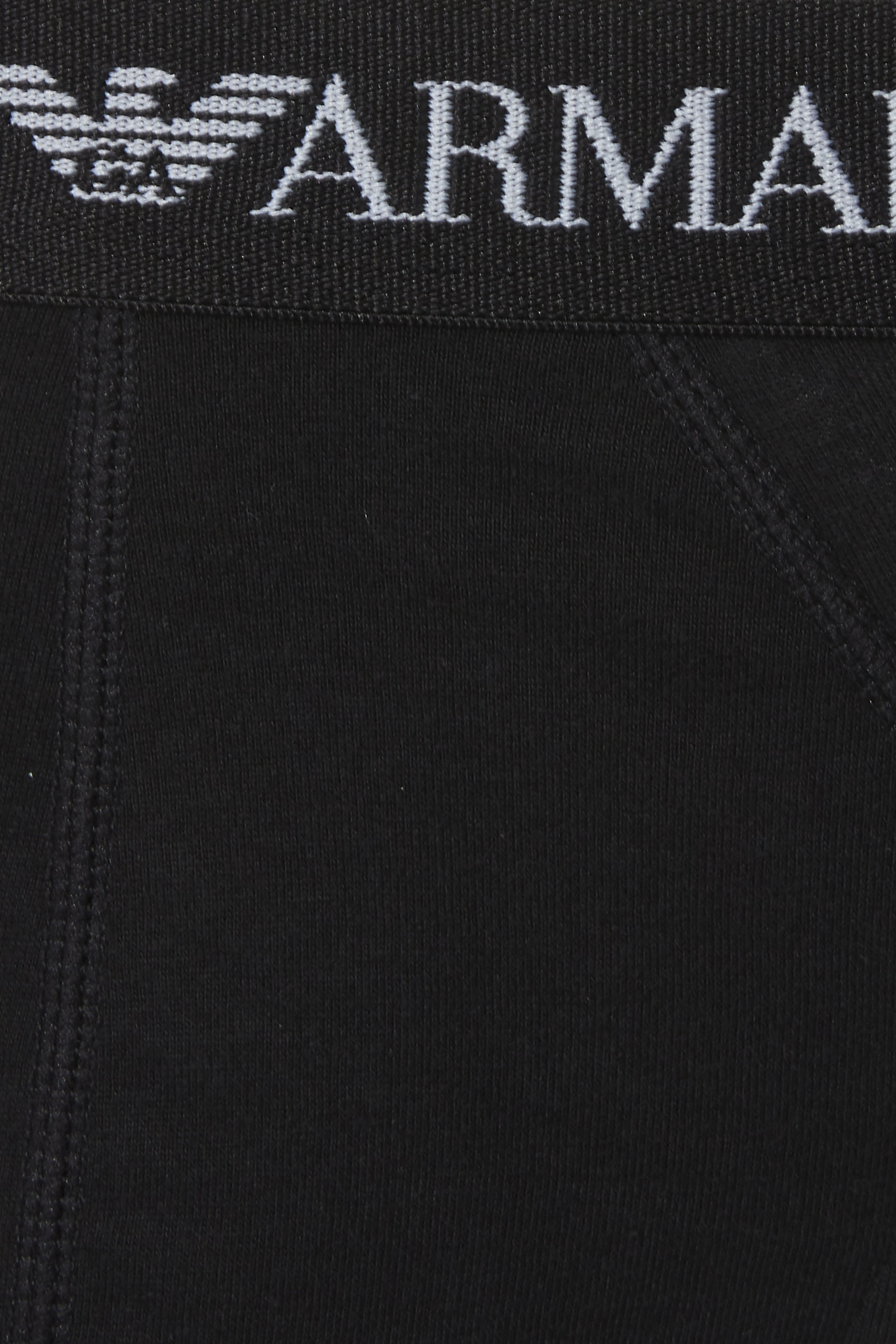 طقم سروال داخلي قطن مطاطي بشعار الماركة، قطعتان