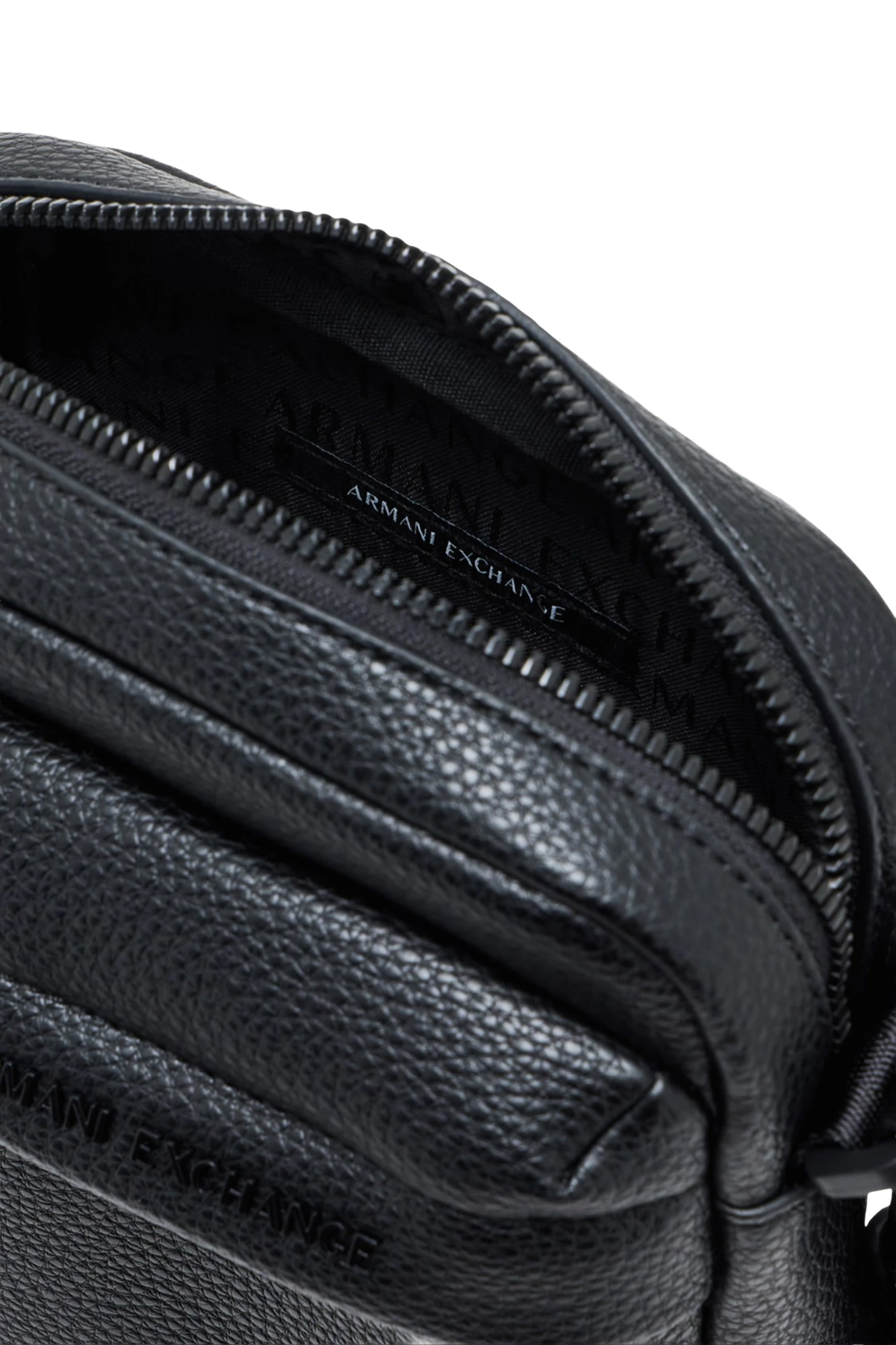 Embossed Logo Textured Crossbody Bag