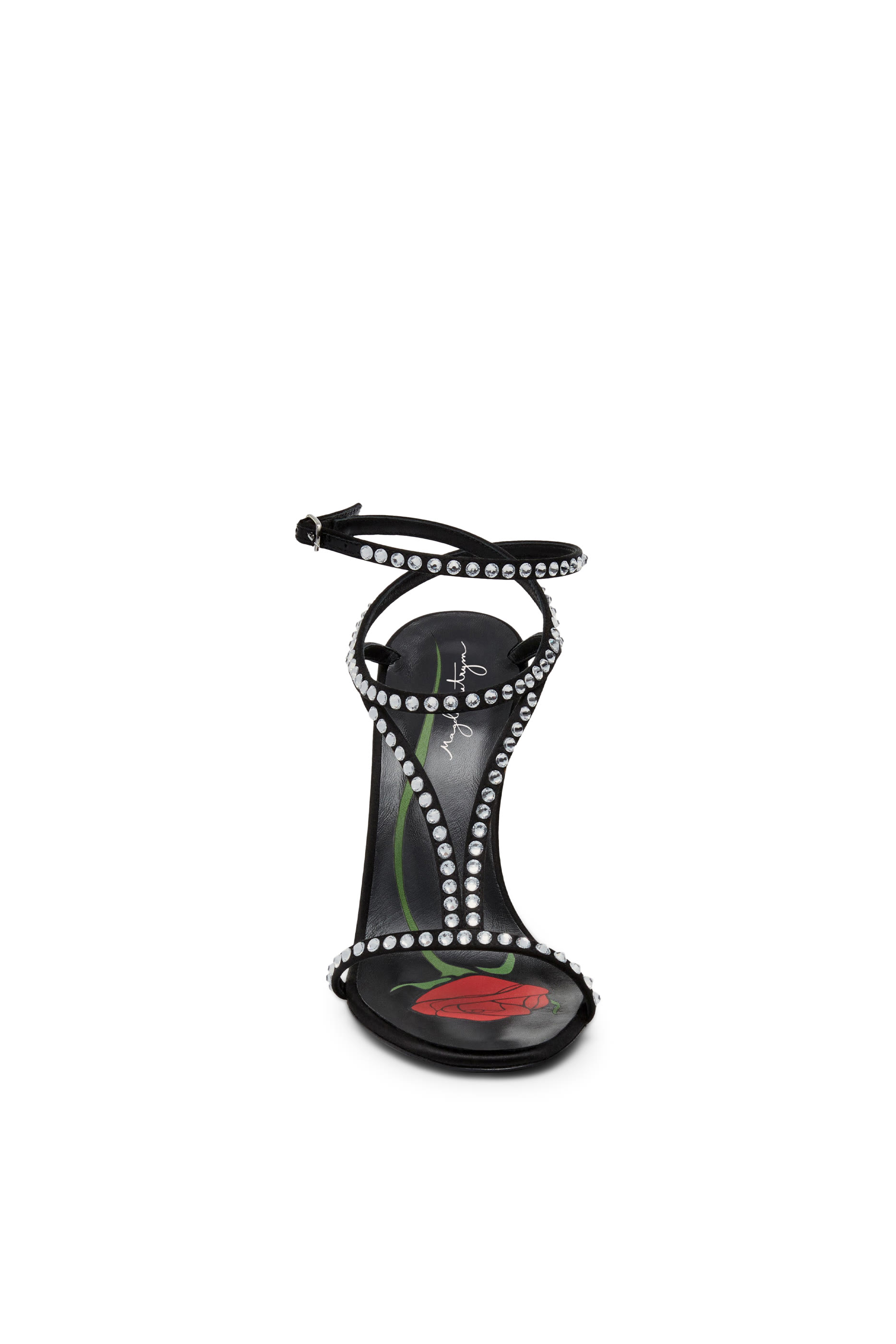 صندل 100 ستان مرصع بالكريستال