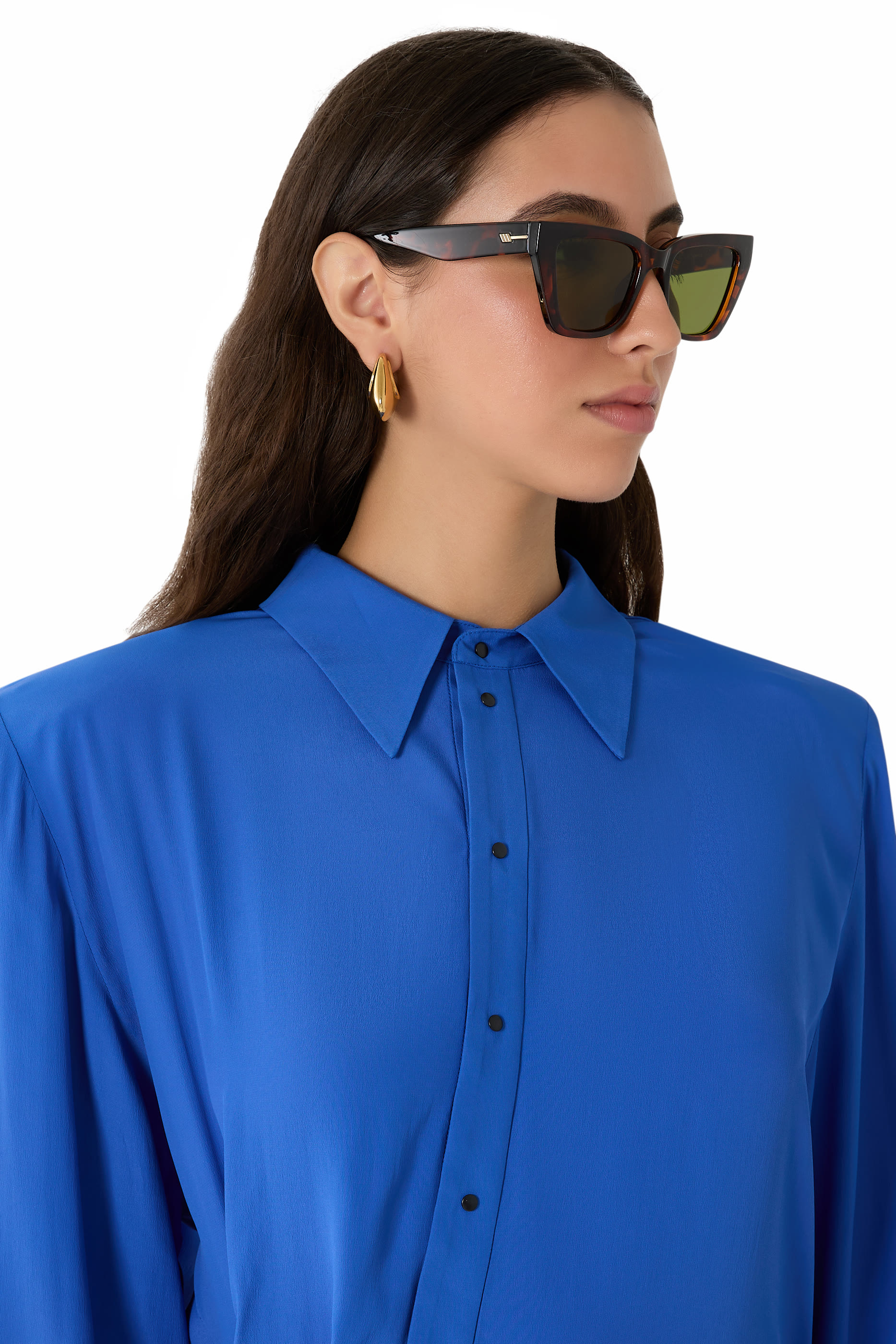 نظارة شمسية لو كور بإطار بتصميم عين القطة