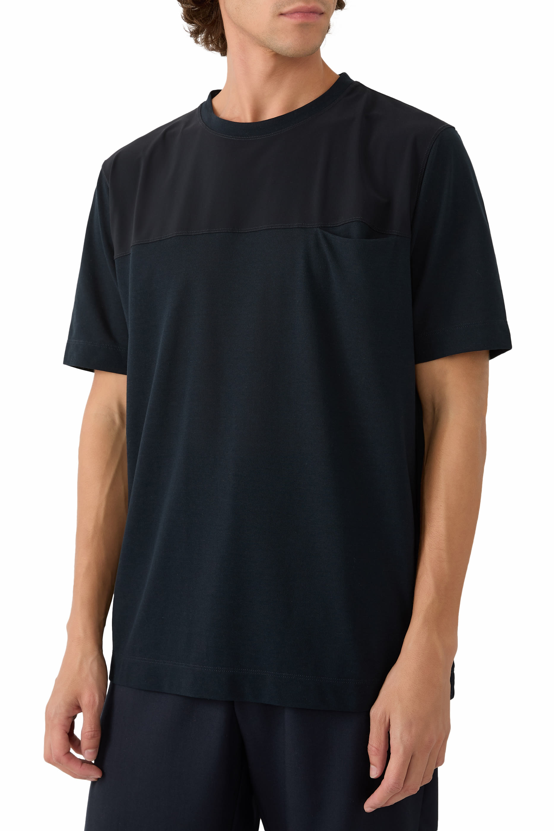 تيشيرت ايس كوتن بقصة ضيقة قطن عضوي