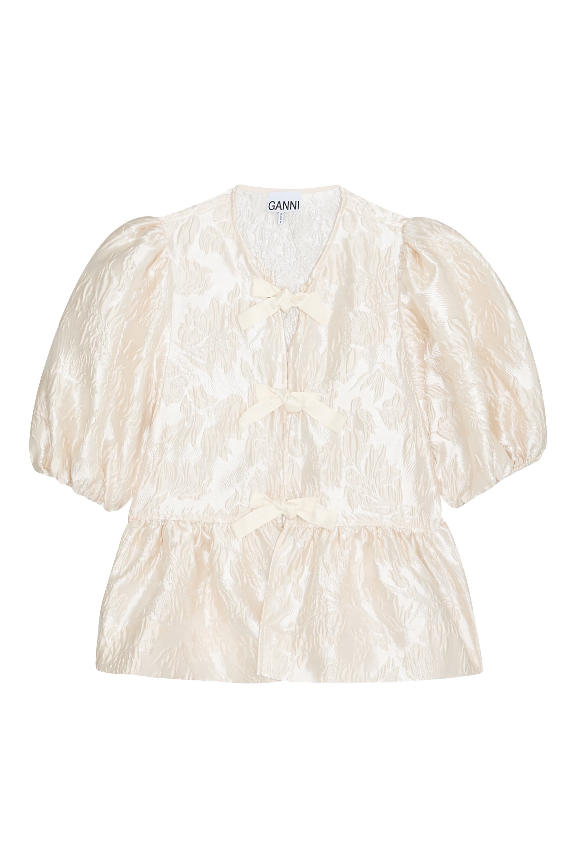 بلوزة بربطات وحافة جرس ستان