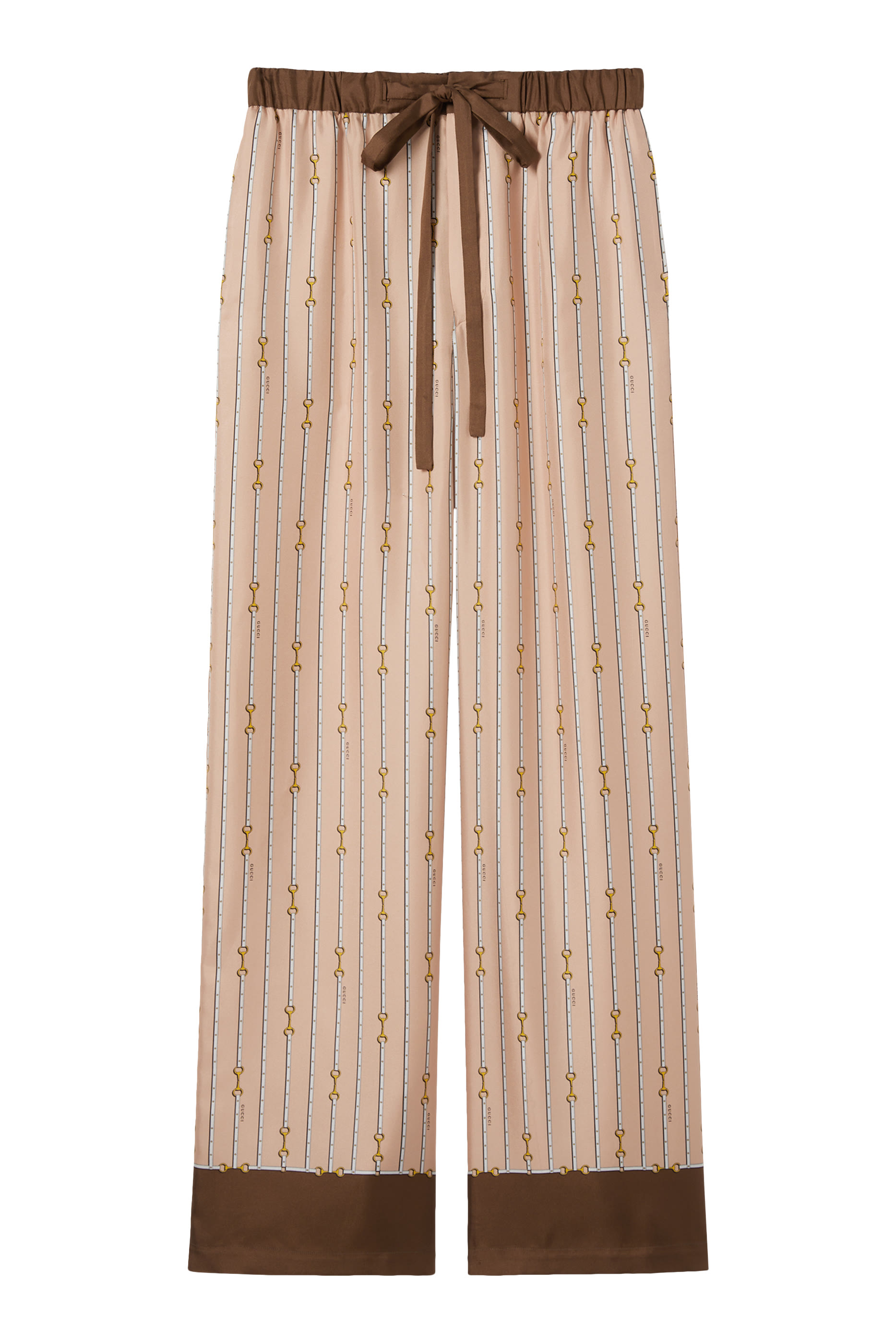 بنطال بنقشة حرير تويل