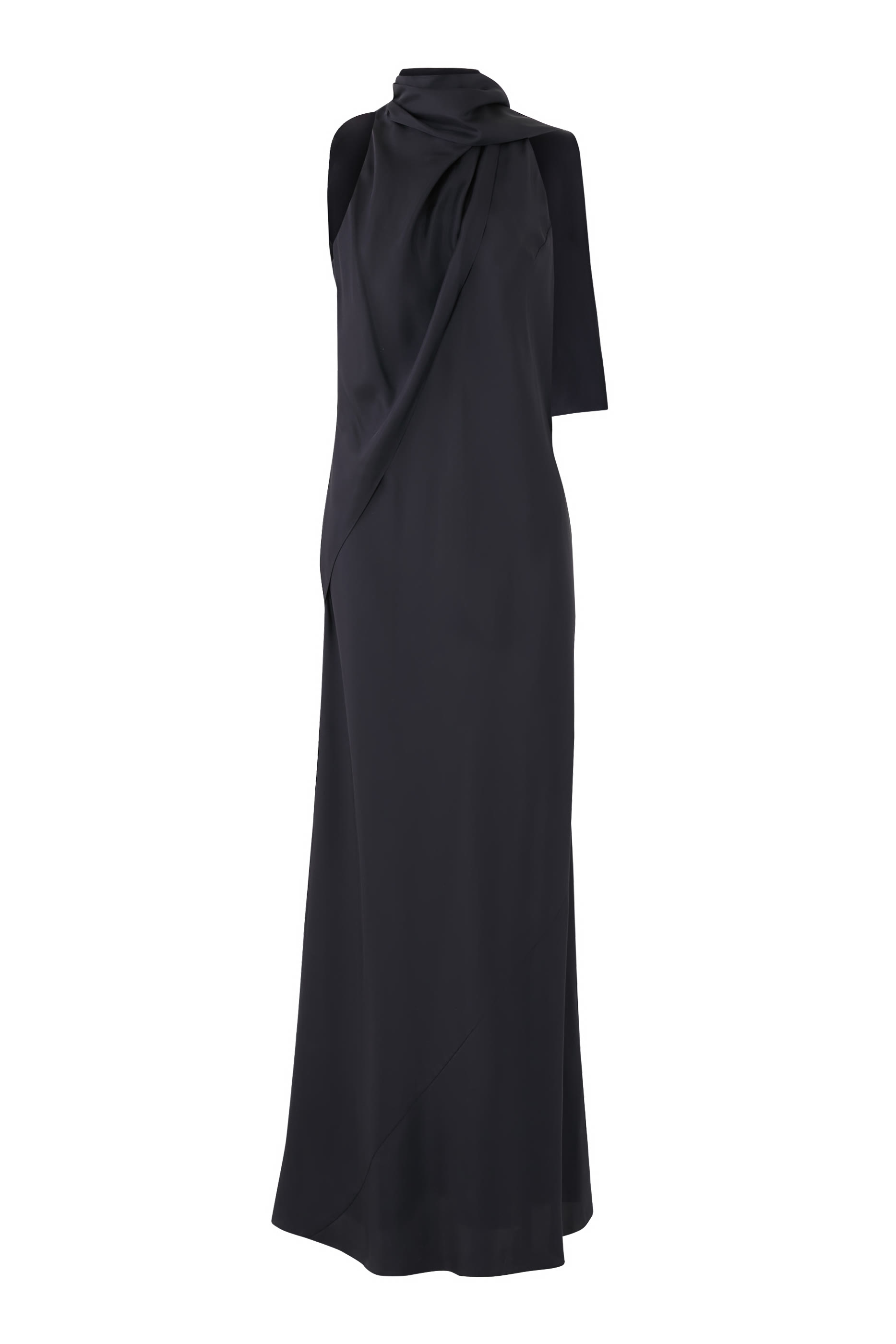 فستان برباط حول العنق فولار حرير