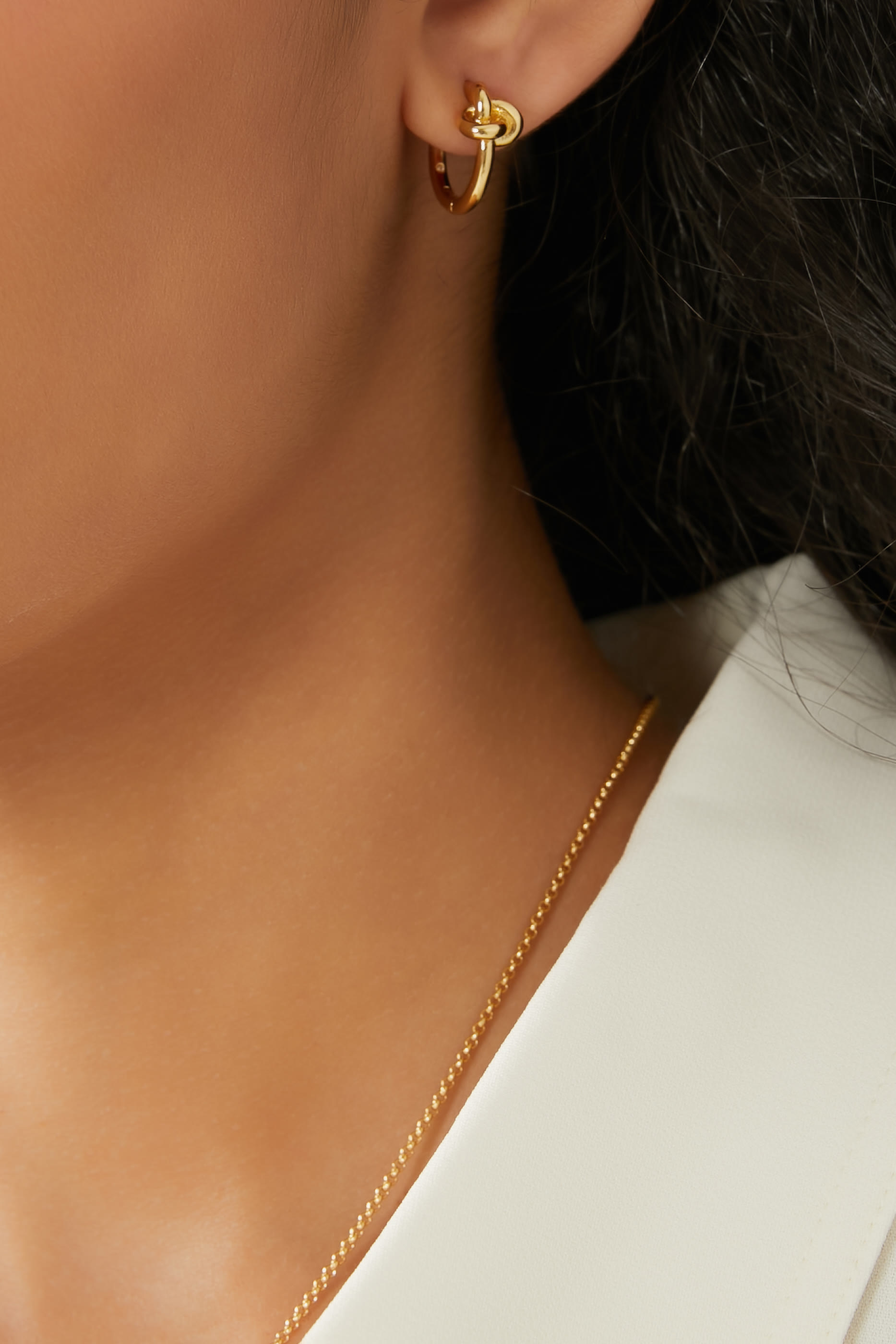 أقراط هاجي بتصميم عقدة مزدوجة