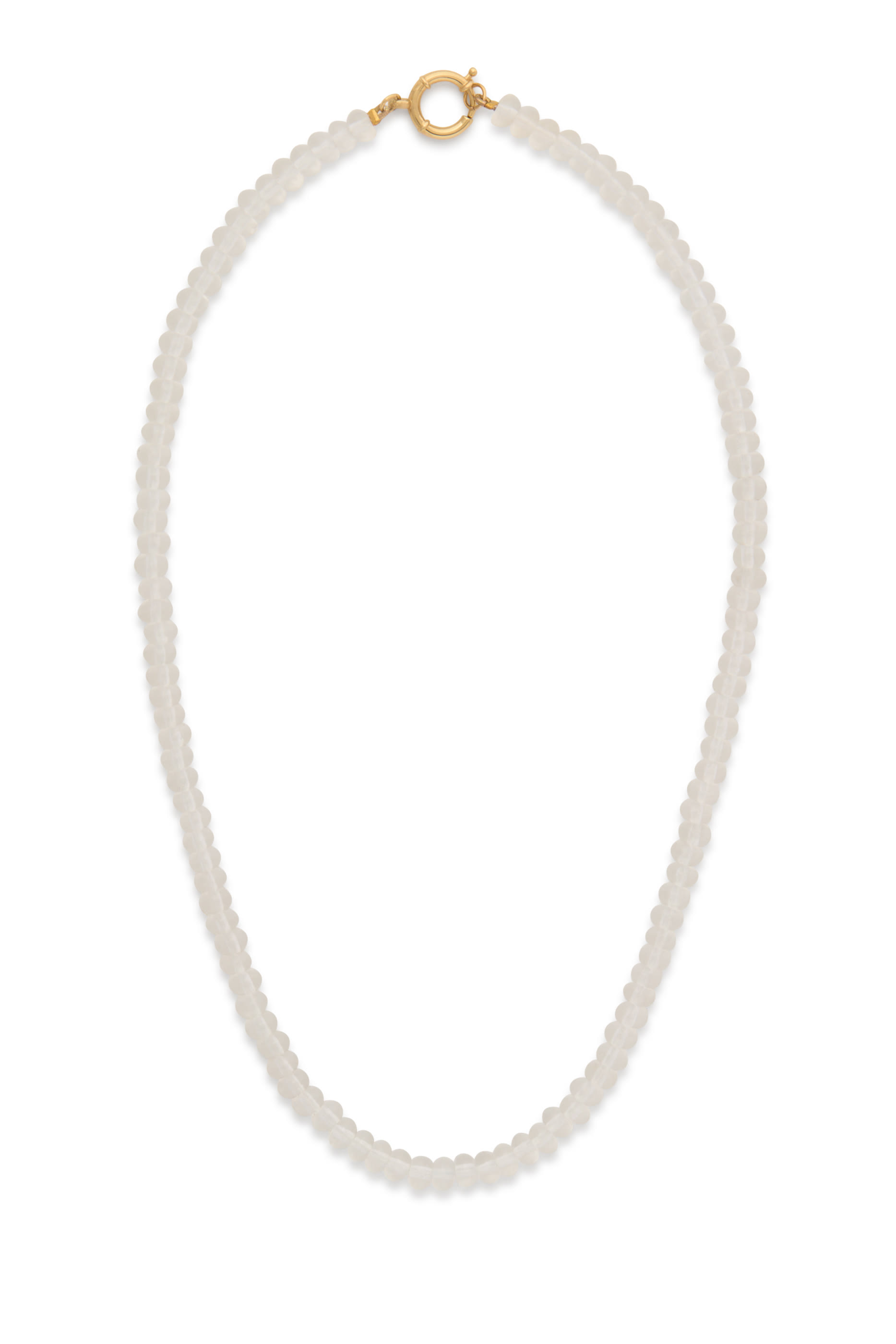 قلادة سايكديليا مزينة بكوارتز وخرز، ذهب أصفر عيار 18