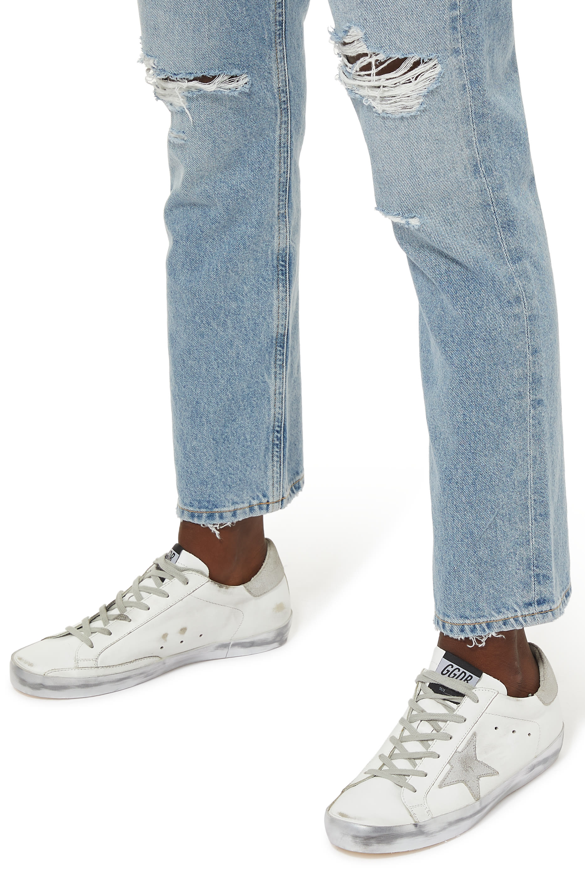 سنيكرز سوبر ستار فضي لامع