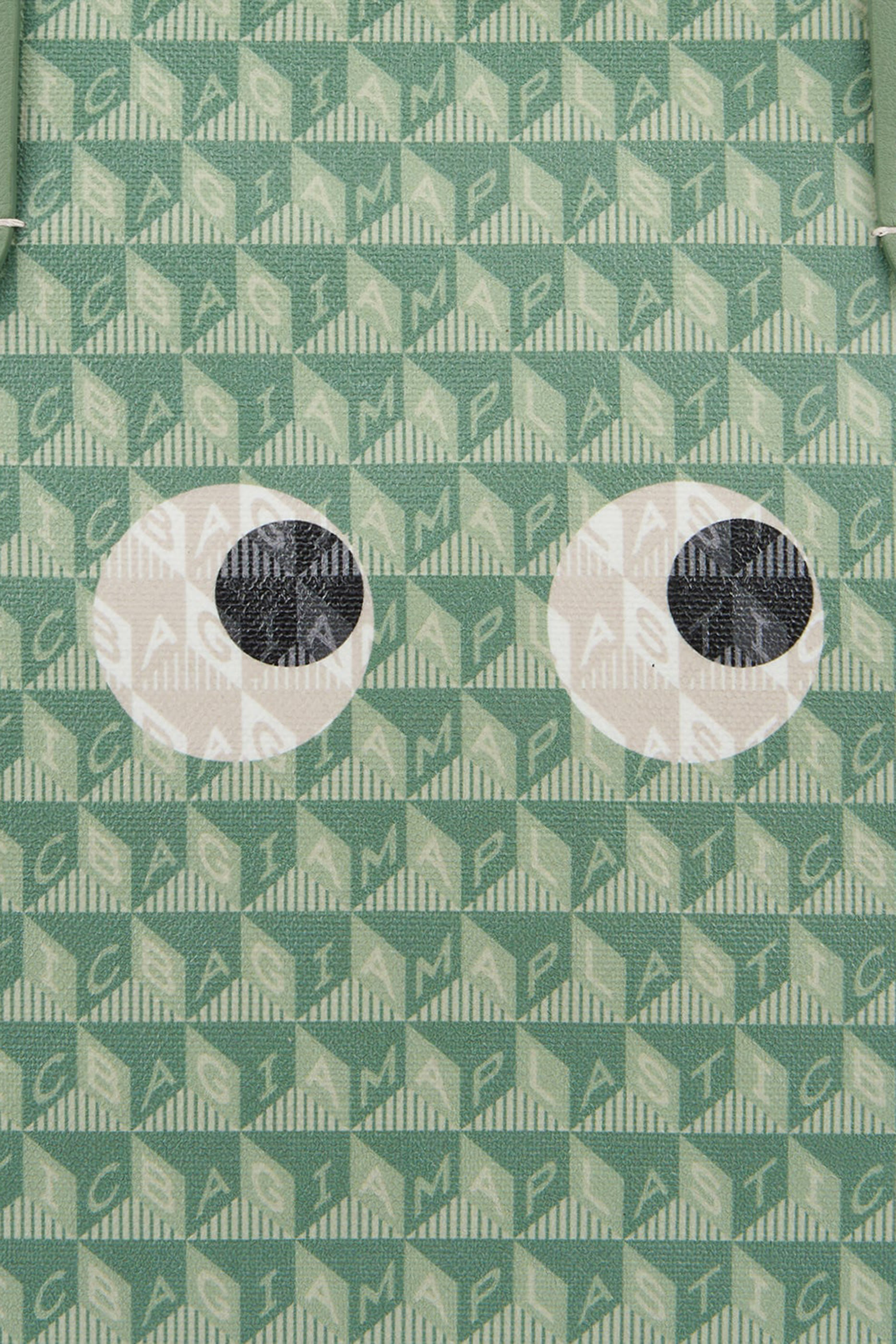 حقيبة يد آي ام ايه بلاستيك باج بسحاب مزينة بعيون