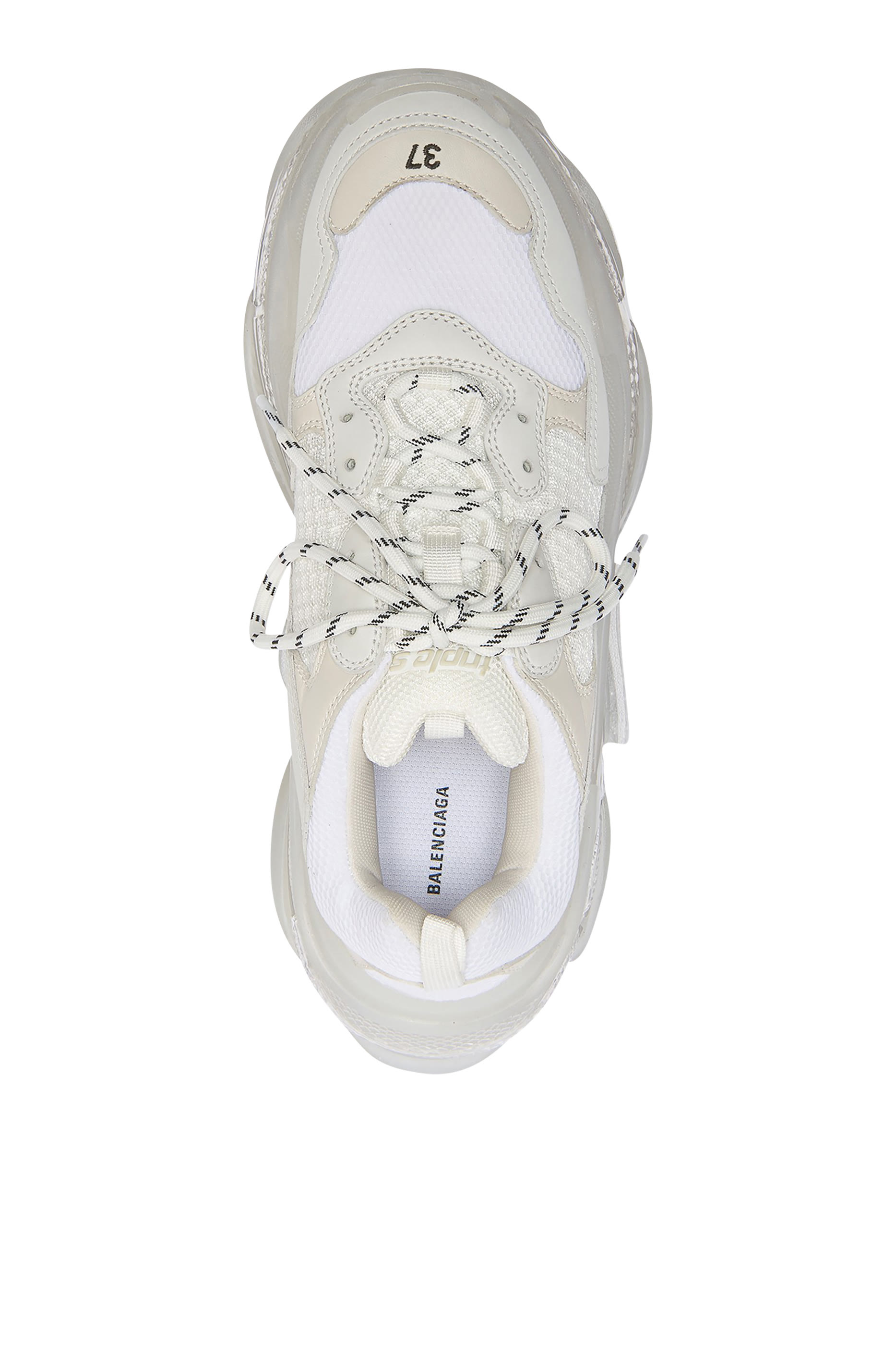 سنيكرز تريبل إس بنعل شفاف