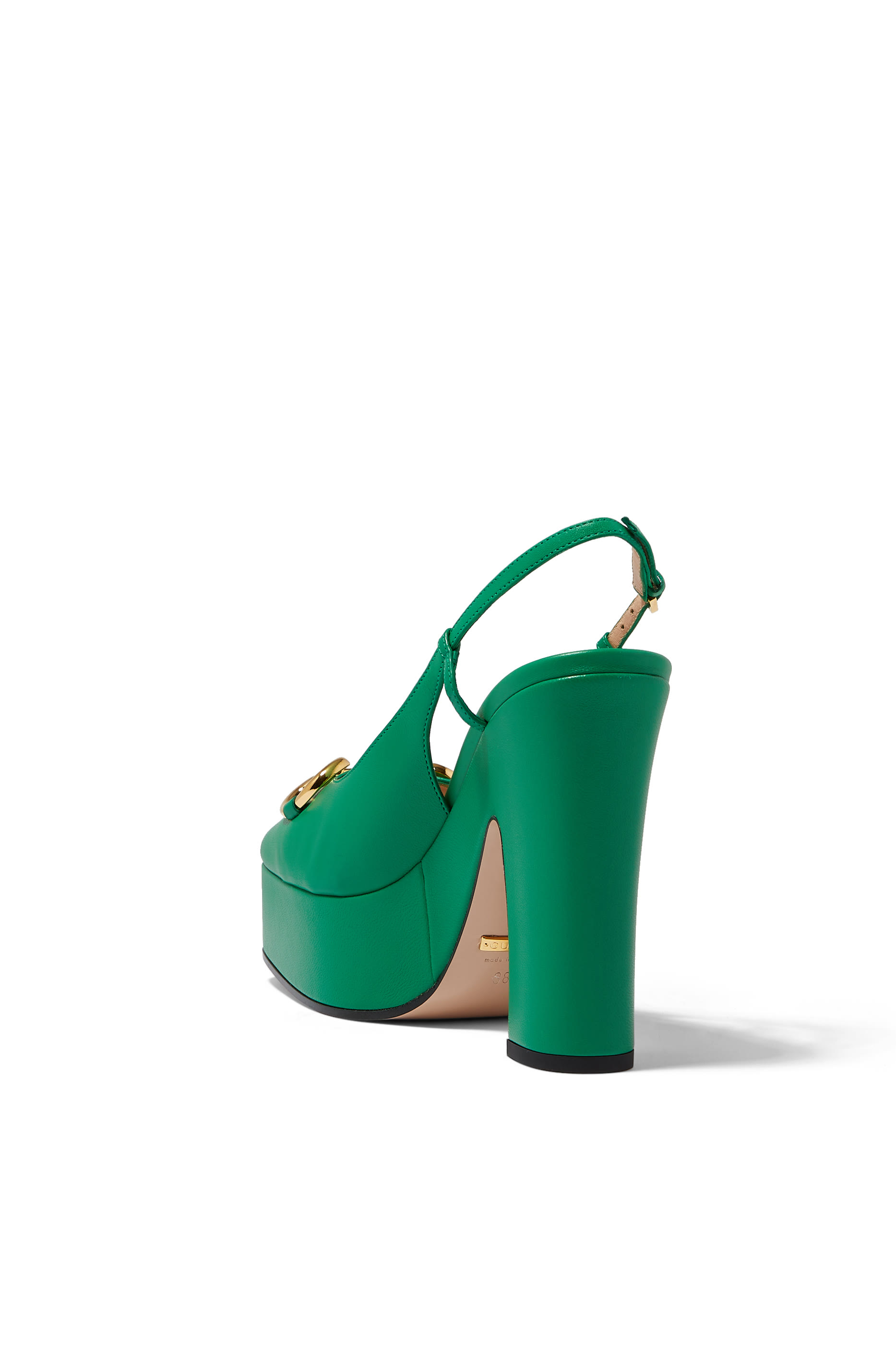 حذاء بايبي كلاسيكي بنعل سميك وكعب 120 مم