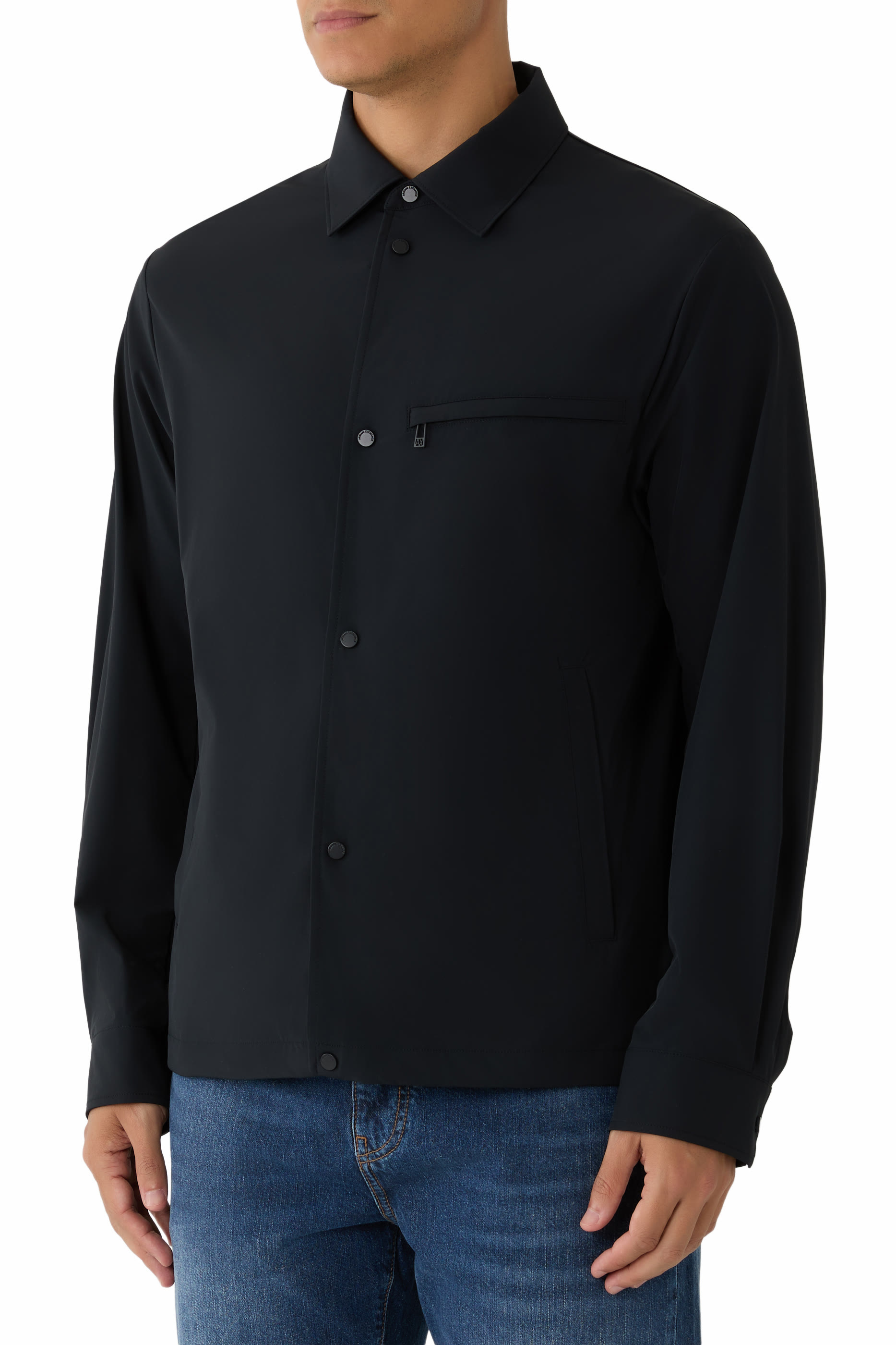 جاكيت فضفاض بثلاثة جيوب