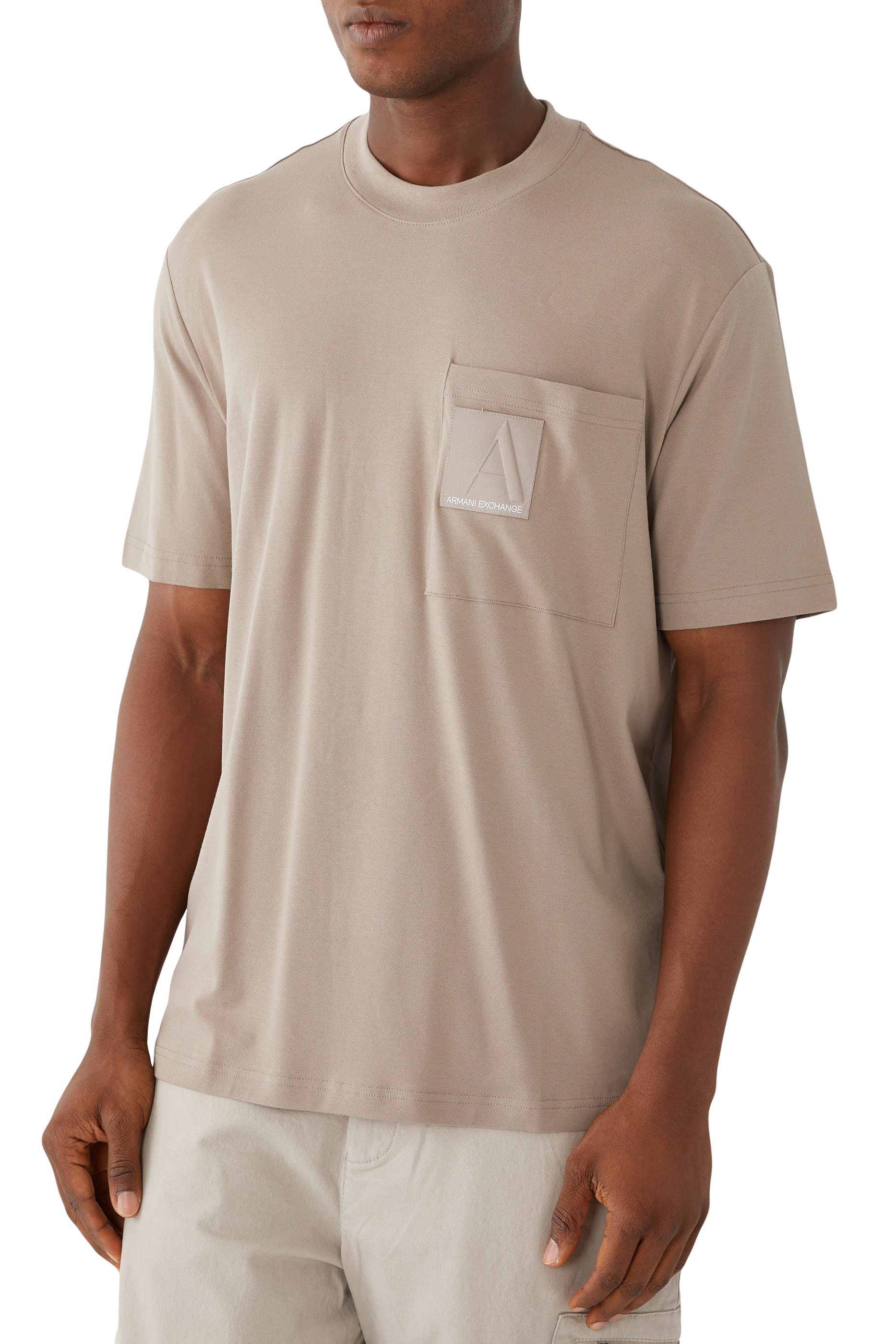 تيشيرت قطن عضوي بشعار الماركة