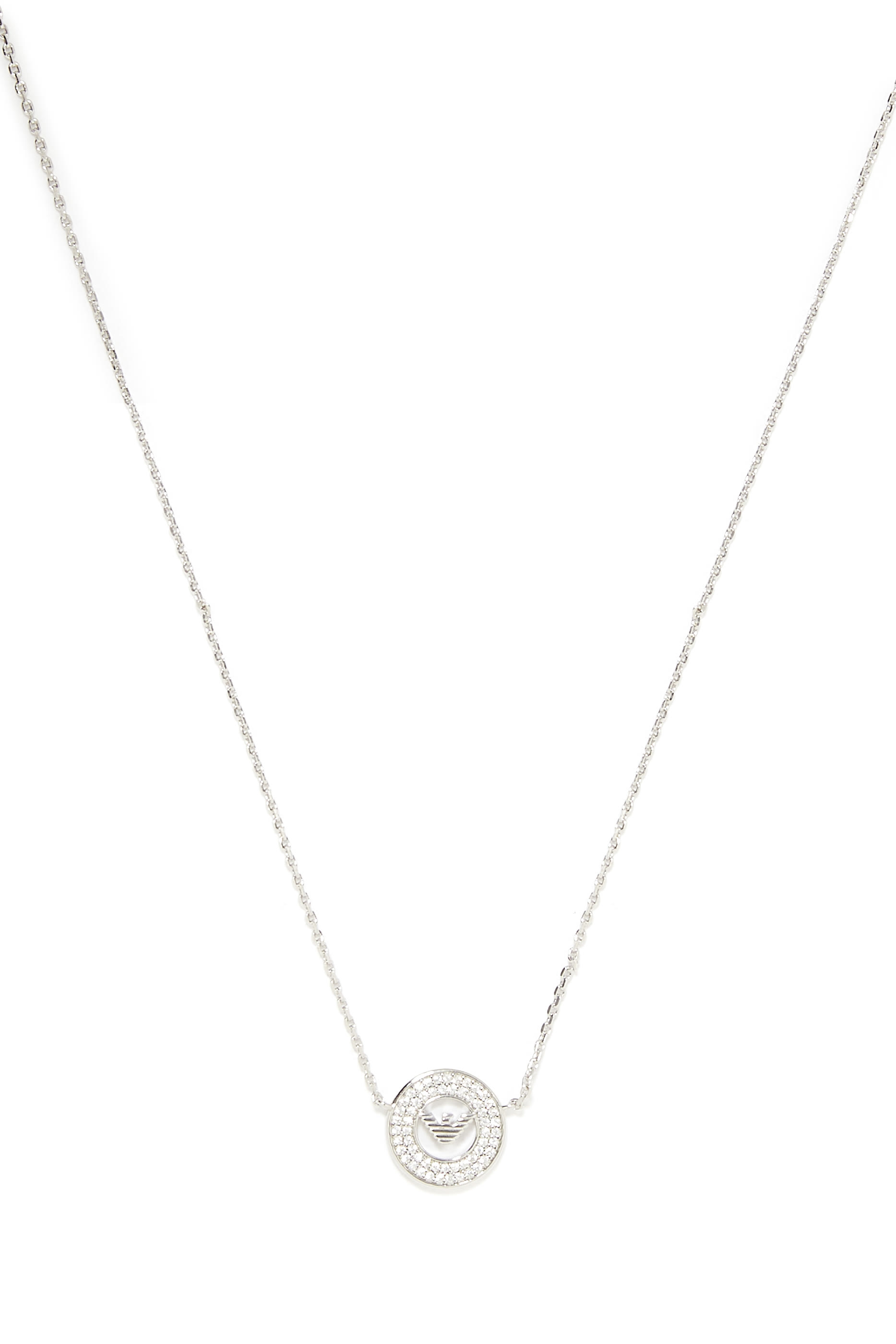 قلادة بدلاية دائرية بشعار الماركة