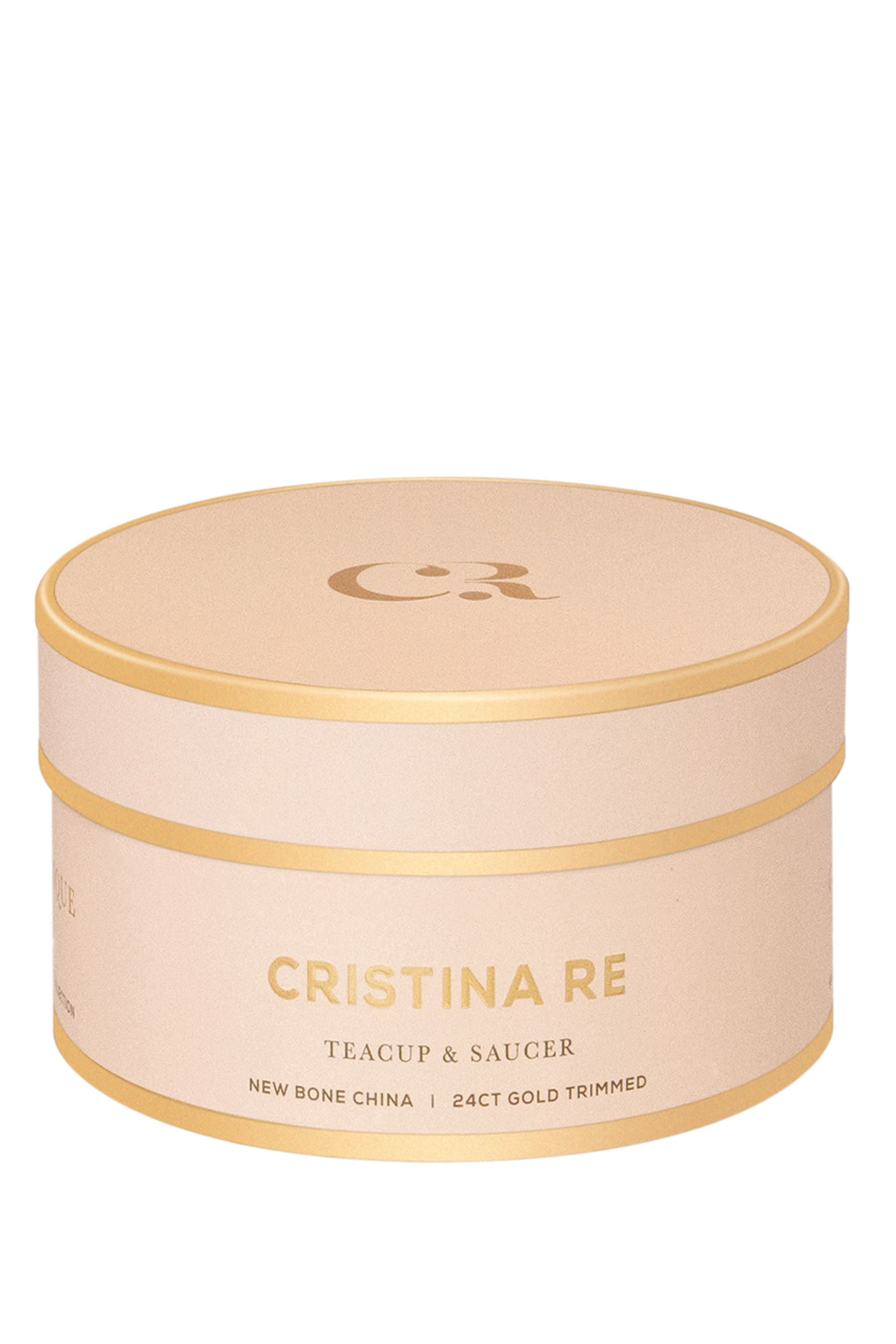 طقم فنجان شاي وطبق باللون الوردي