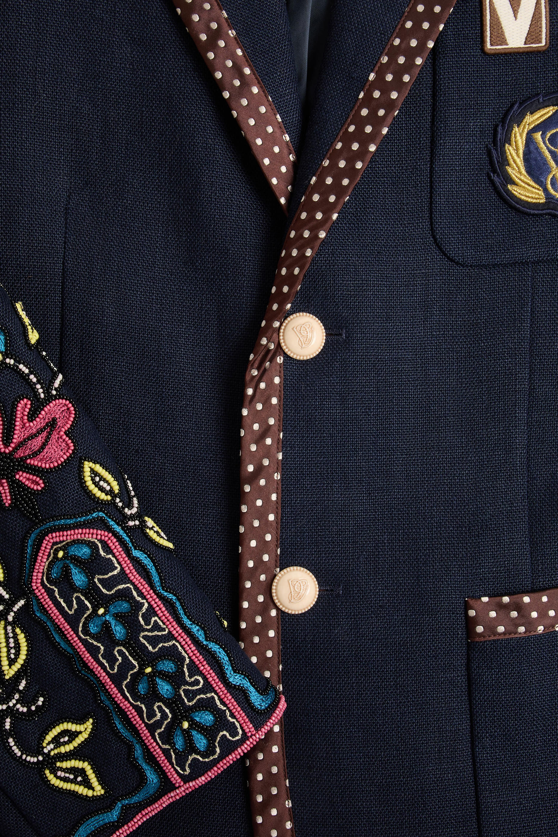 Single-Breasted Linen Jacket