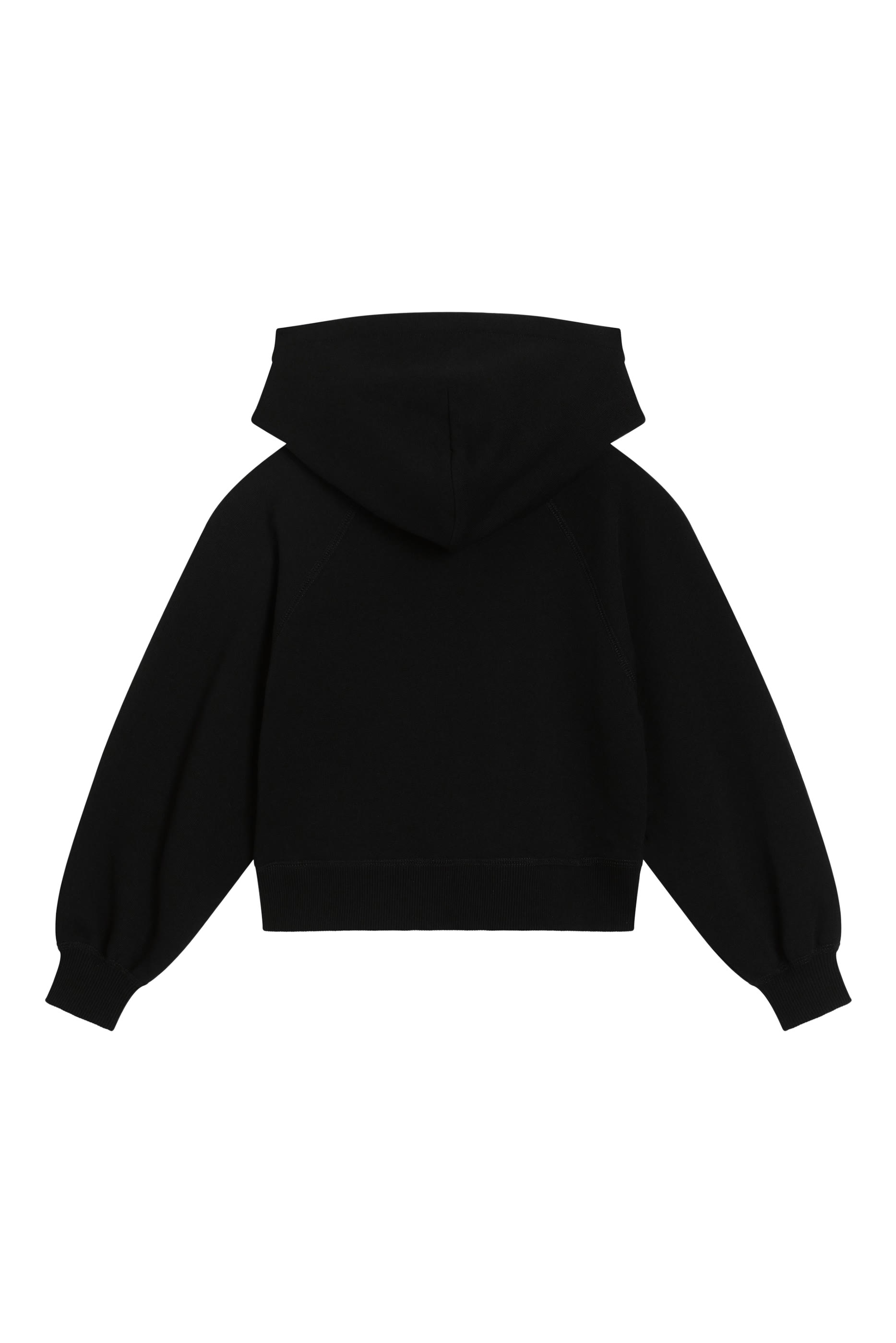 سويت شيرت بغطاء رأس وشعار الماركة المطرز بأحجار الراين للأطفال