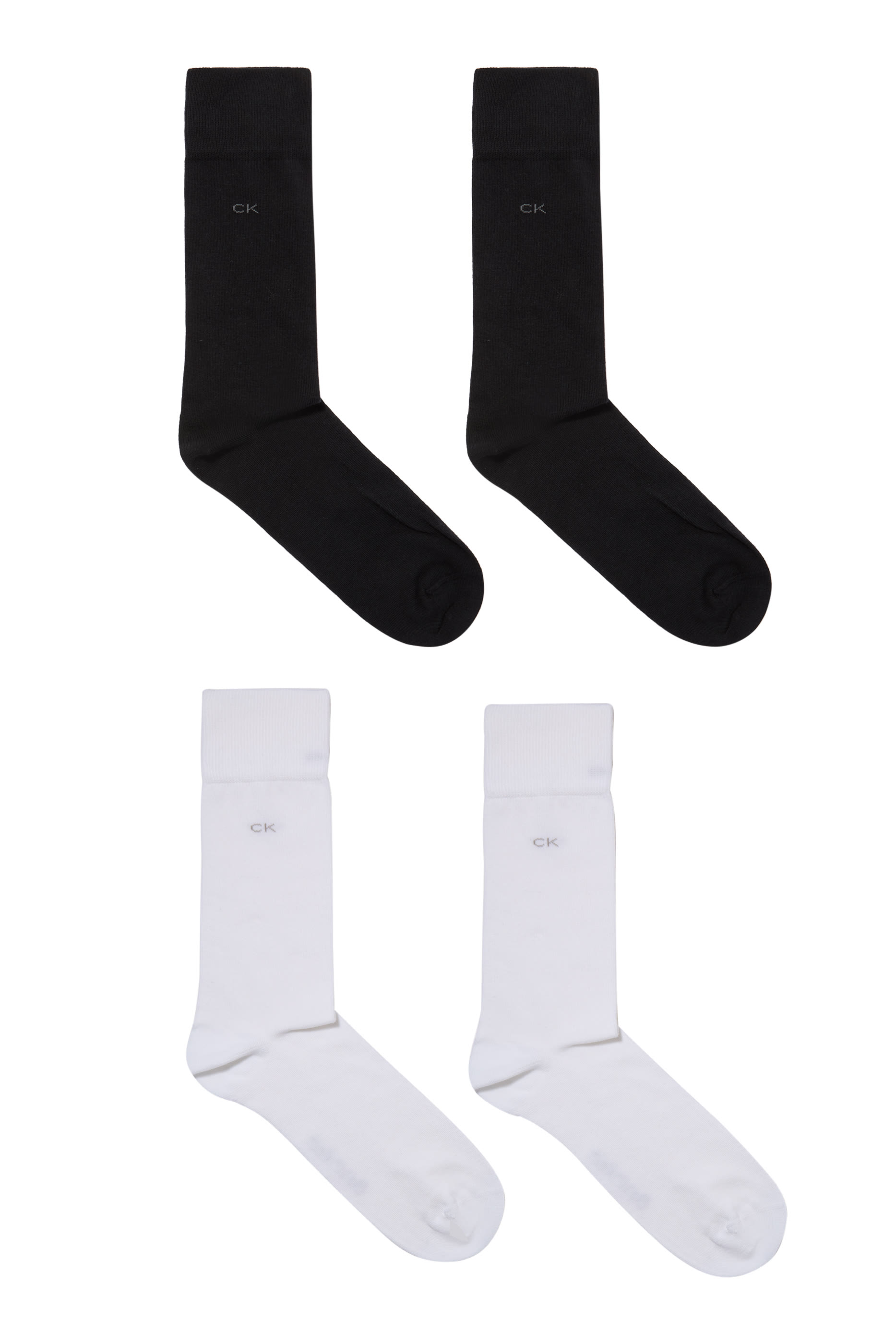 جوارب متوسطة الطول مزينة بشعار الماركة، قطعتين